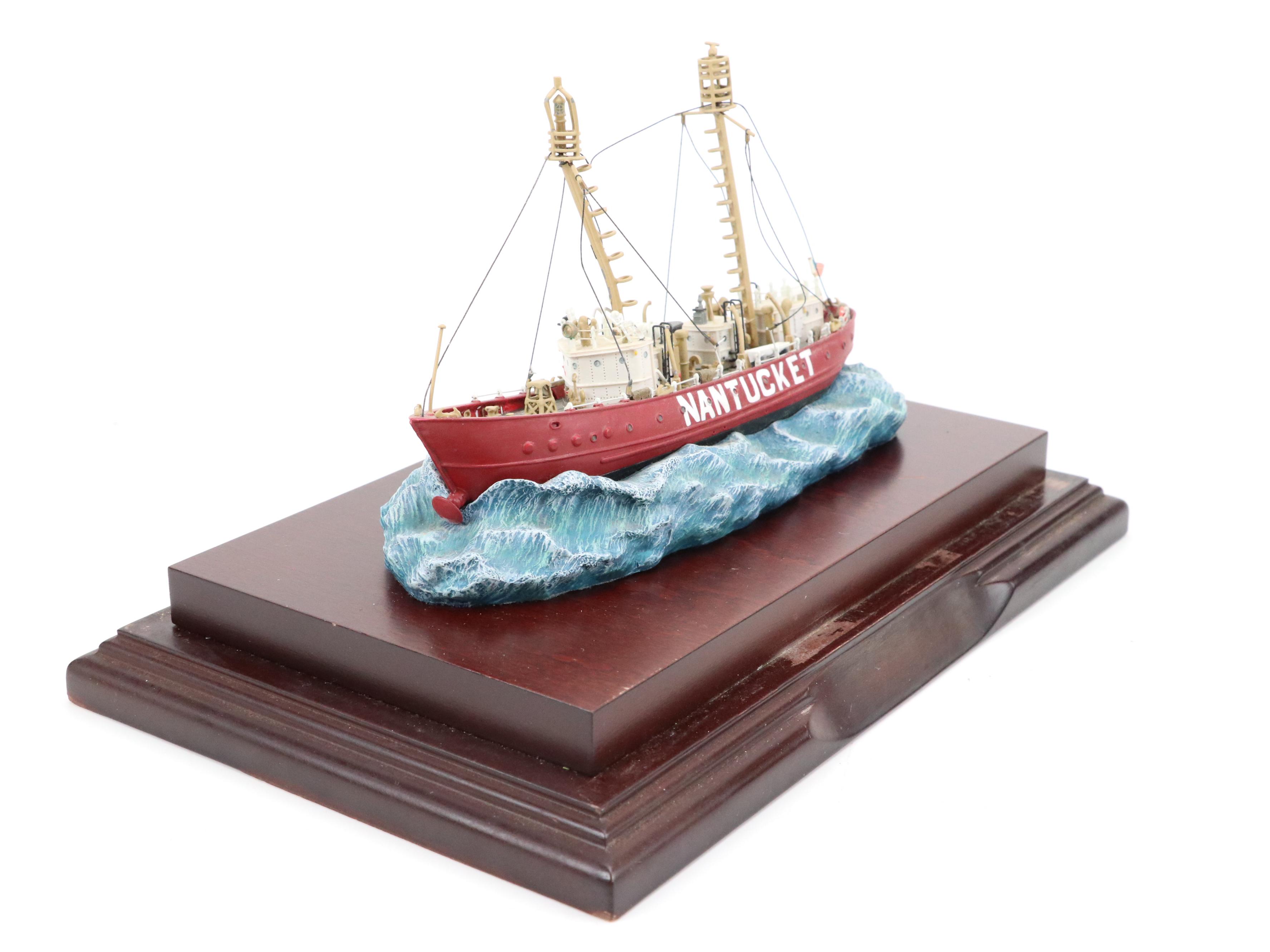 Anchor Bay "Nantucket" and "Portsmouth" Ship Figurines