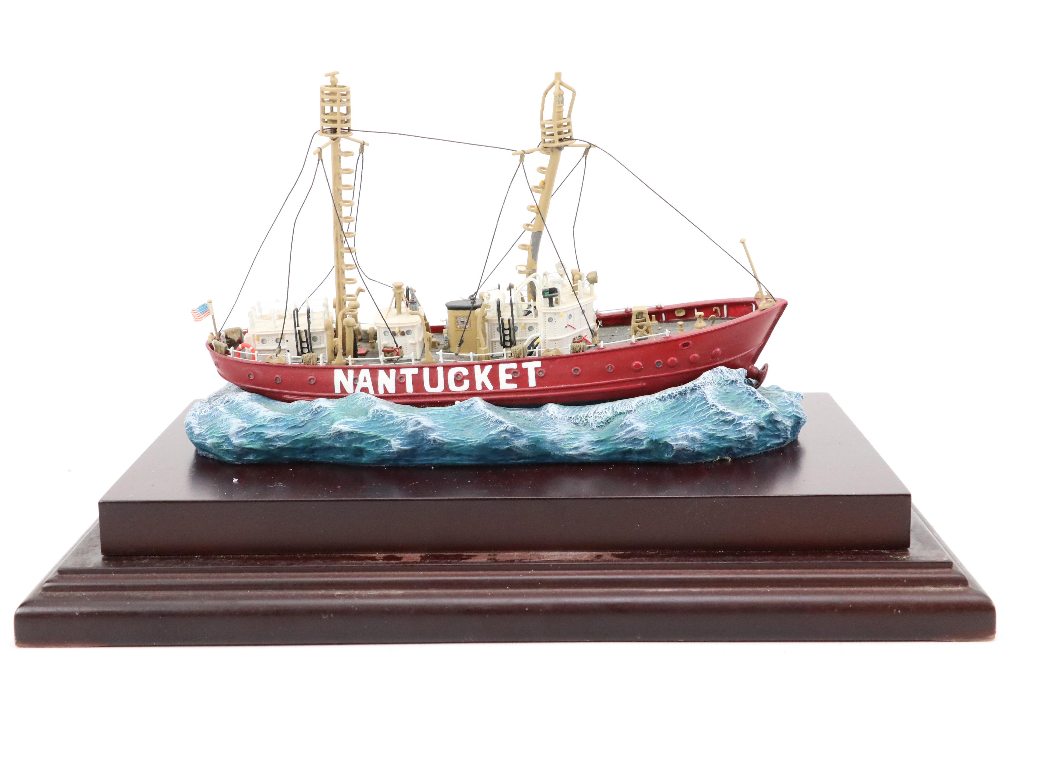 Anchor Bay "Nantucket" and "Portsmouth" Ship Figurines
