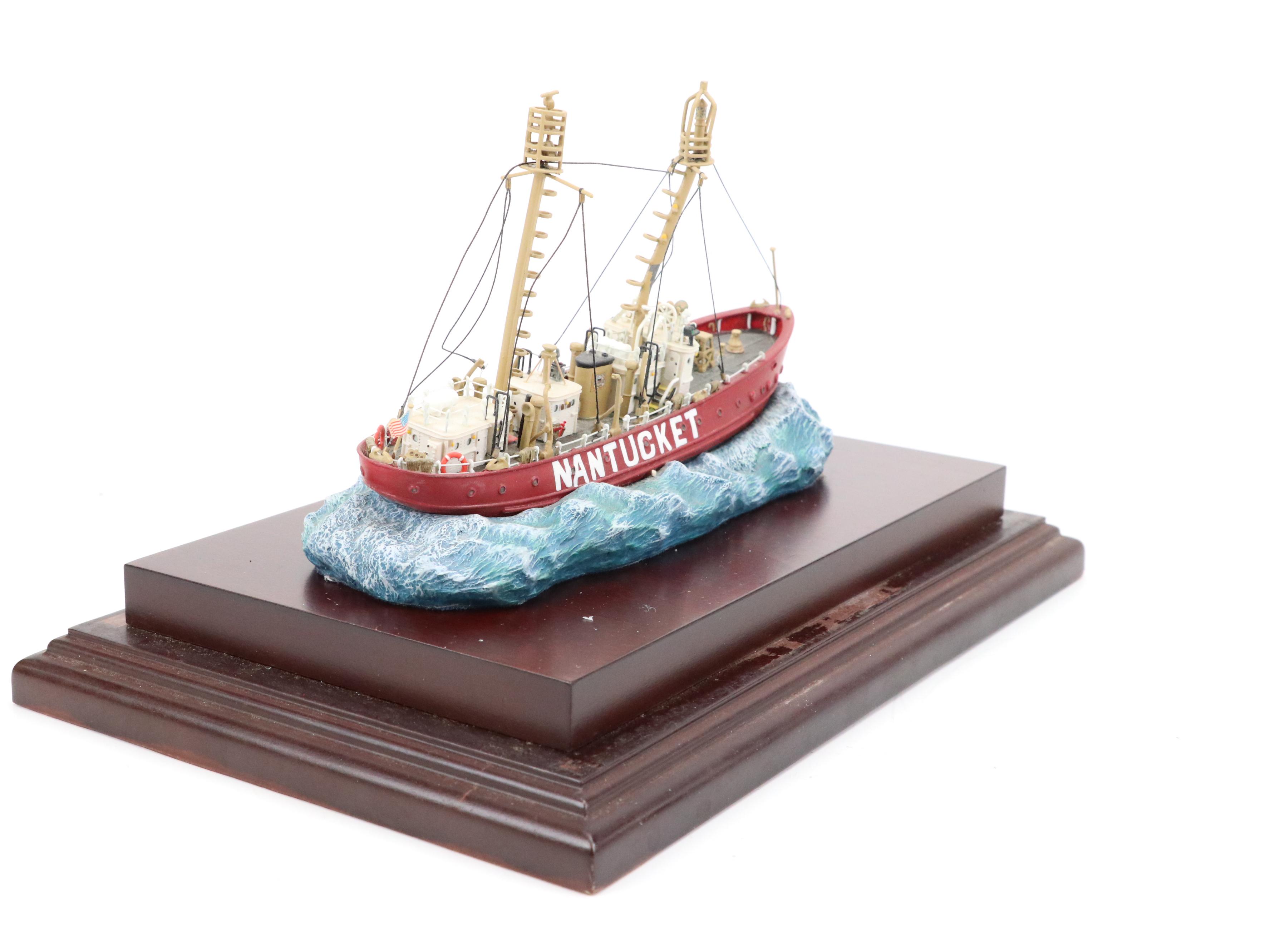 Anchor Bay "Nantucket" and "Portsmouth" Ship Figurines