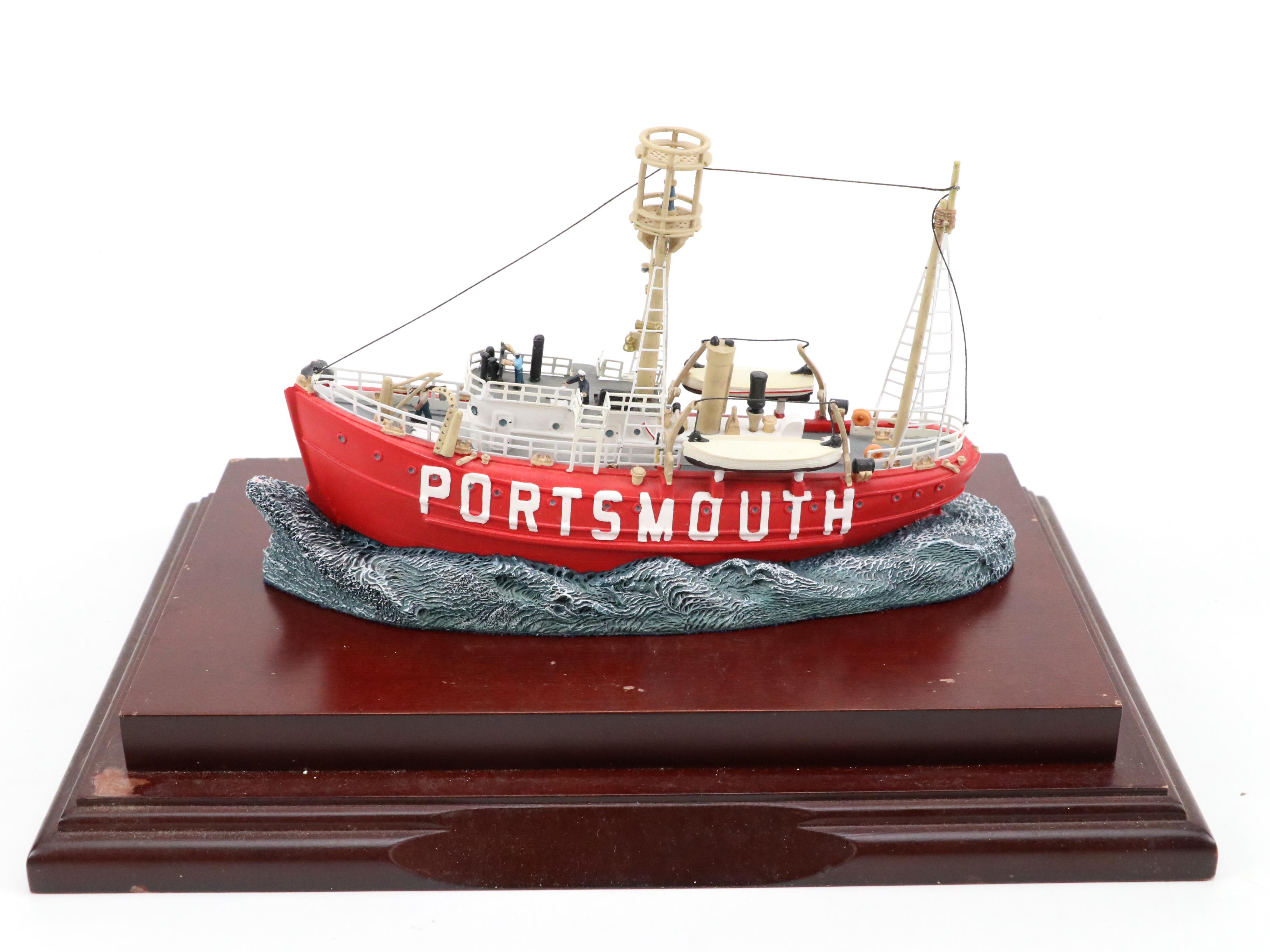 Anchor Bay "Nantucket" and "Portsmouth" Ship Figurines