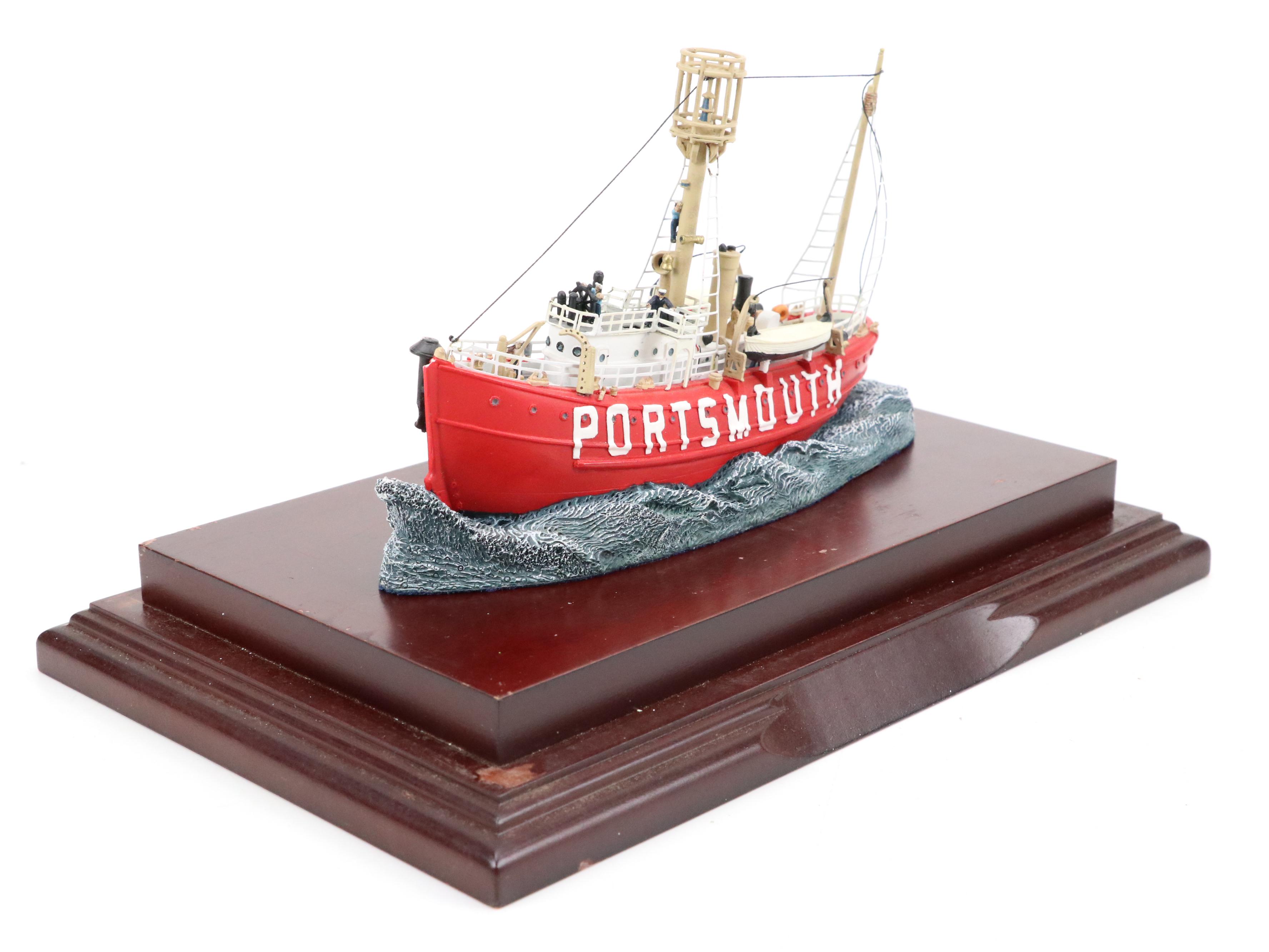 Anchor Bay "Nantucket" and "Portsmouth" Ship Figurines
