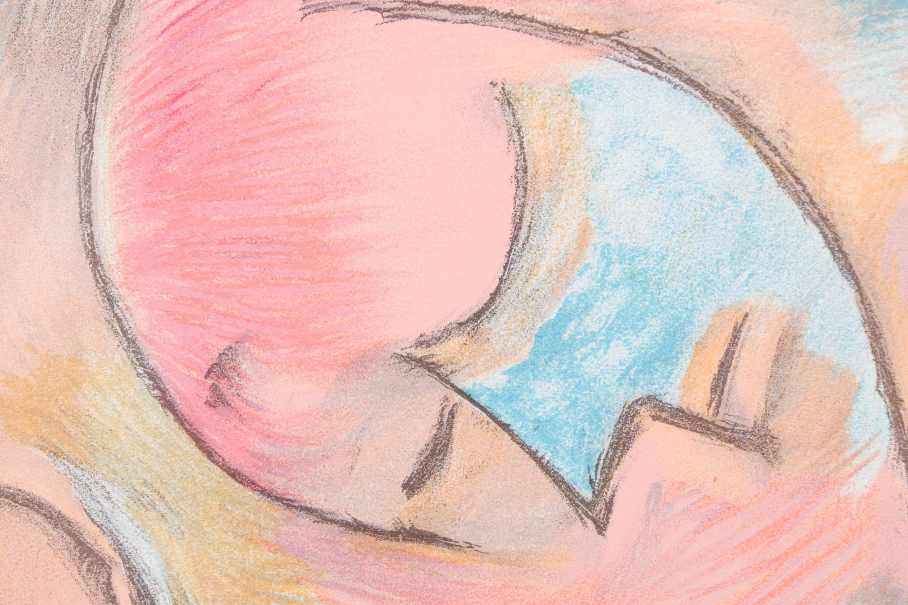 Paul Klee Color Lithograph "L'hiver" for "Verve," 1938