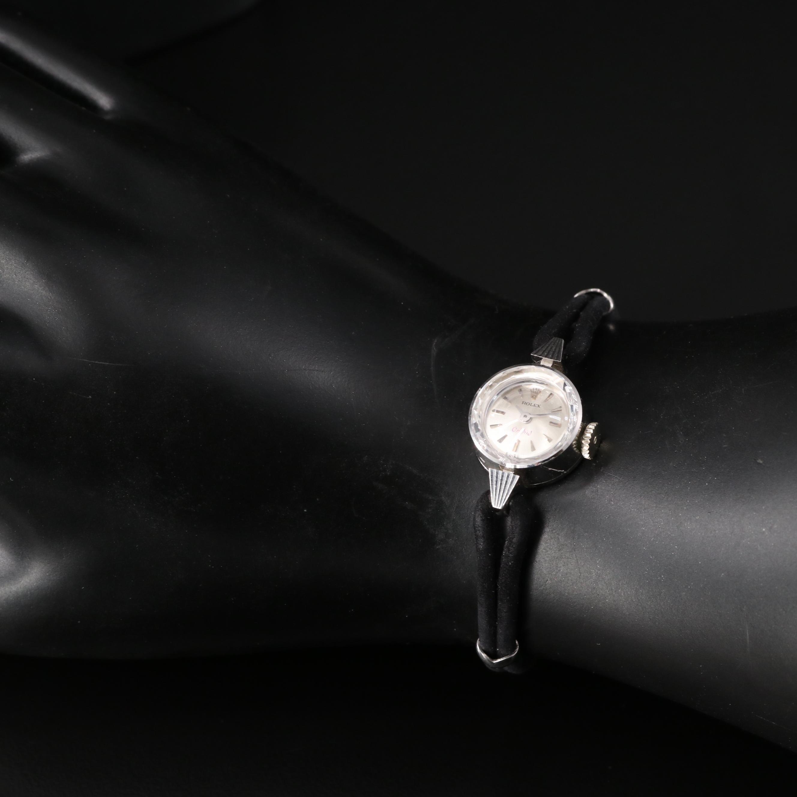 18K Rolex Orchid 1959 Stem Wind Watch