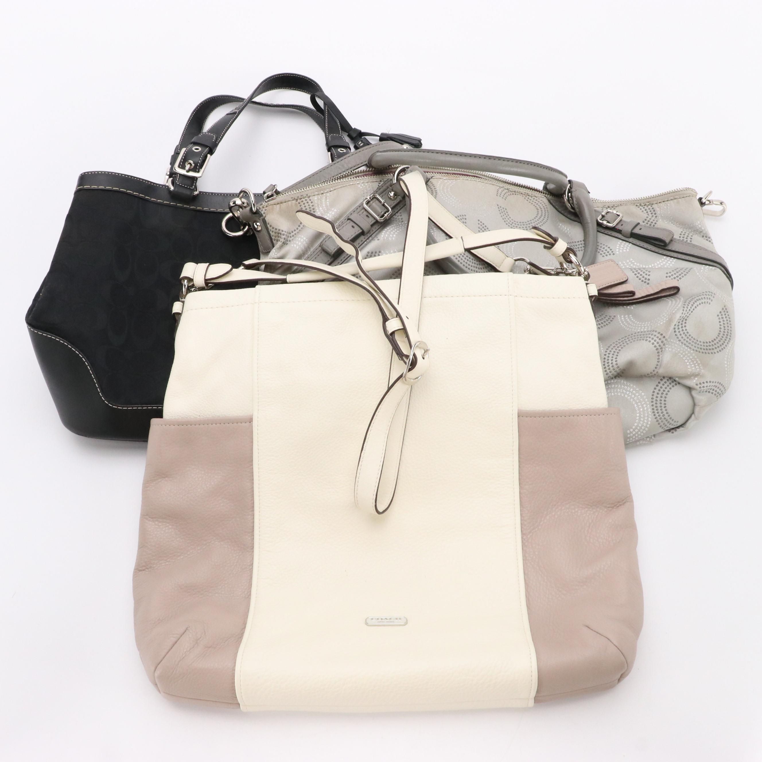 Coach Madison Sophia & Colorblock Hobo Shoulder Bags w/ Signature Canvas Handbag