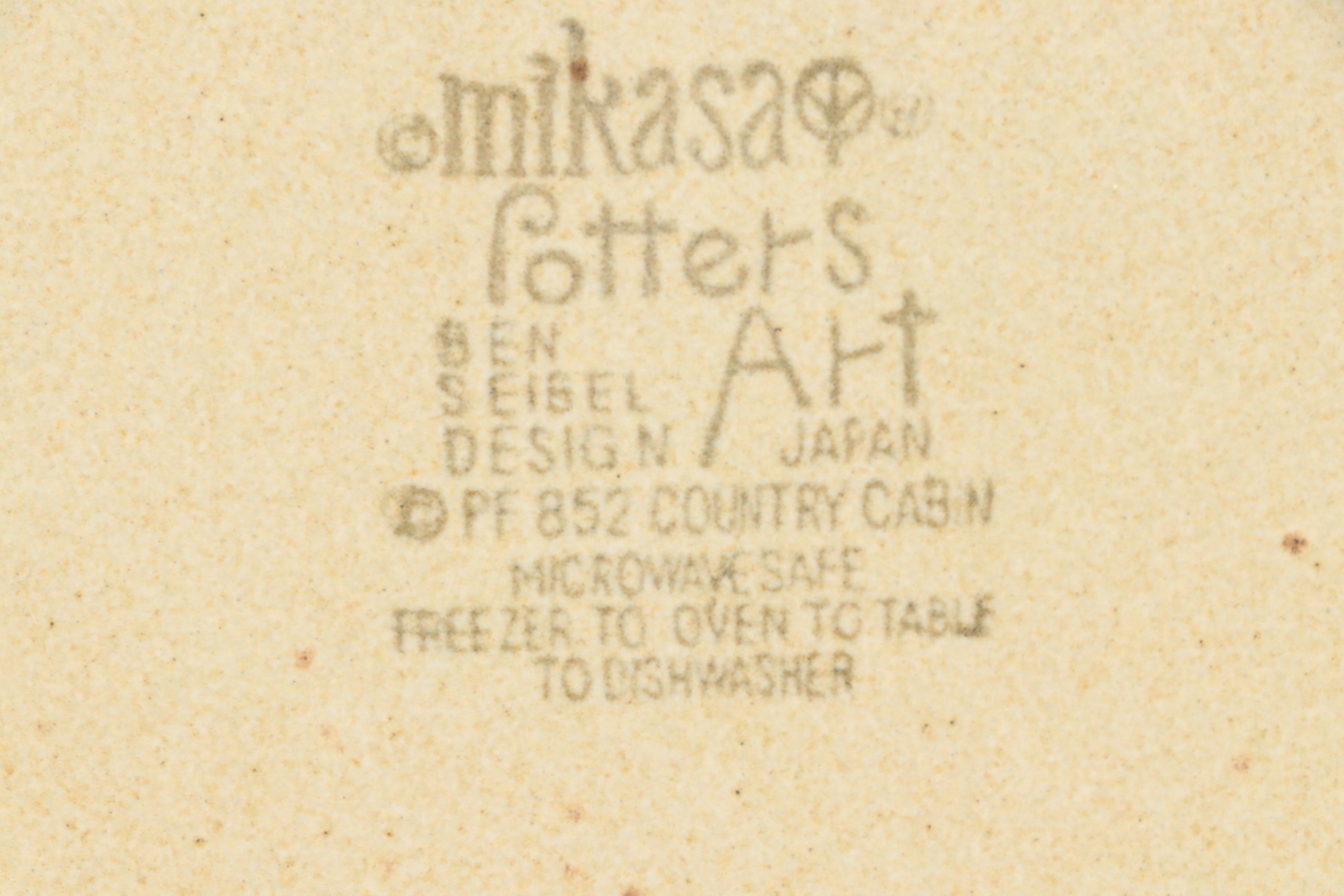 Mikasa "Country Cabin" Ceramic Vegetable Bowls, Butter Trays and More