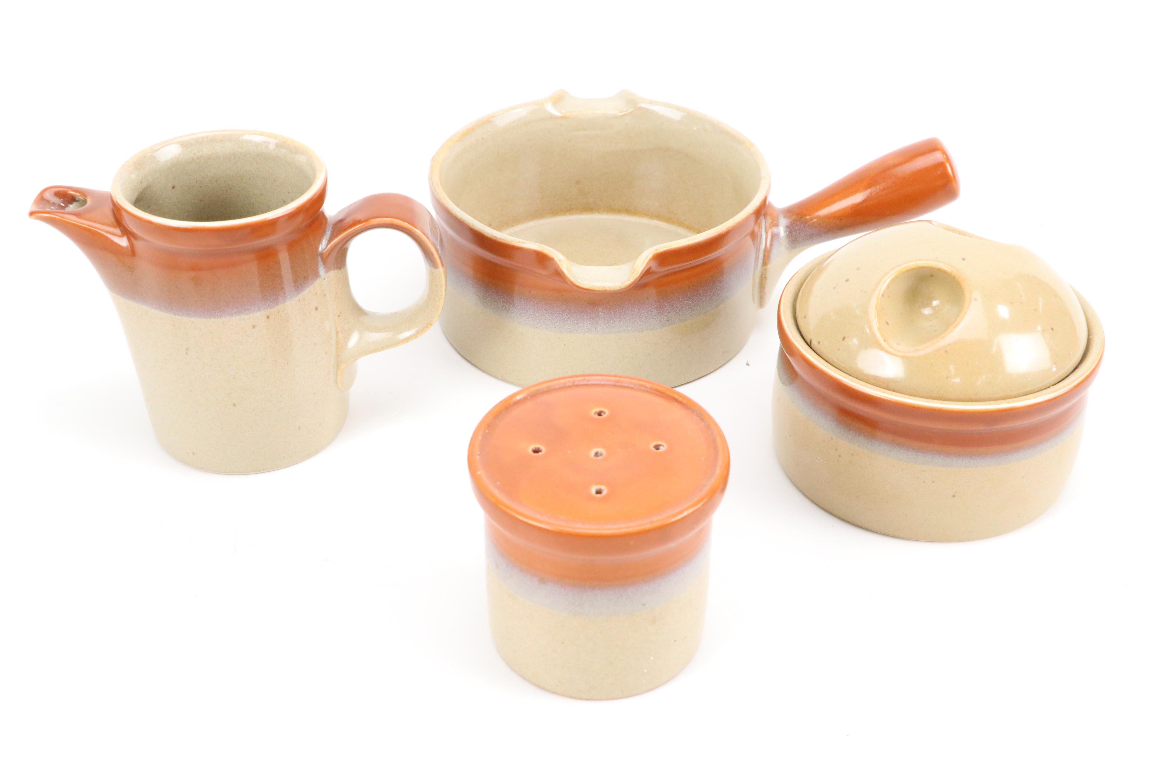 Mikasa "Country Cabin" Ceramic Vegetable Bowls, Butter Trays and More