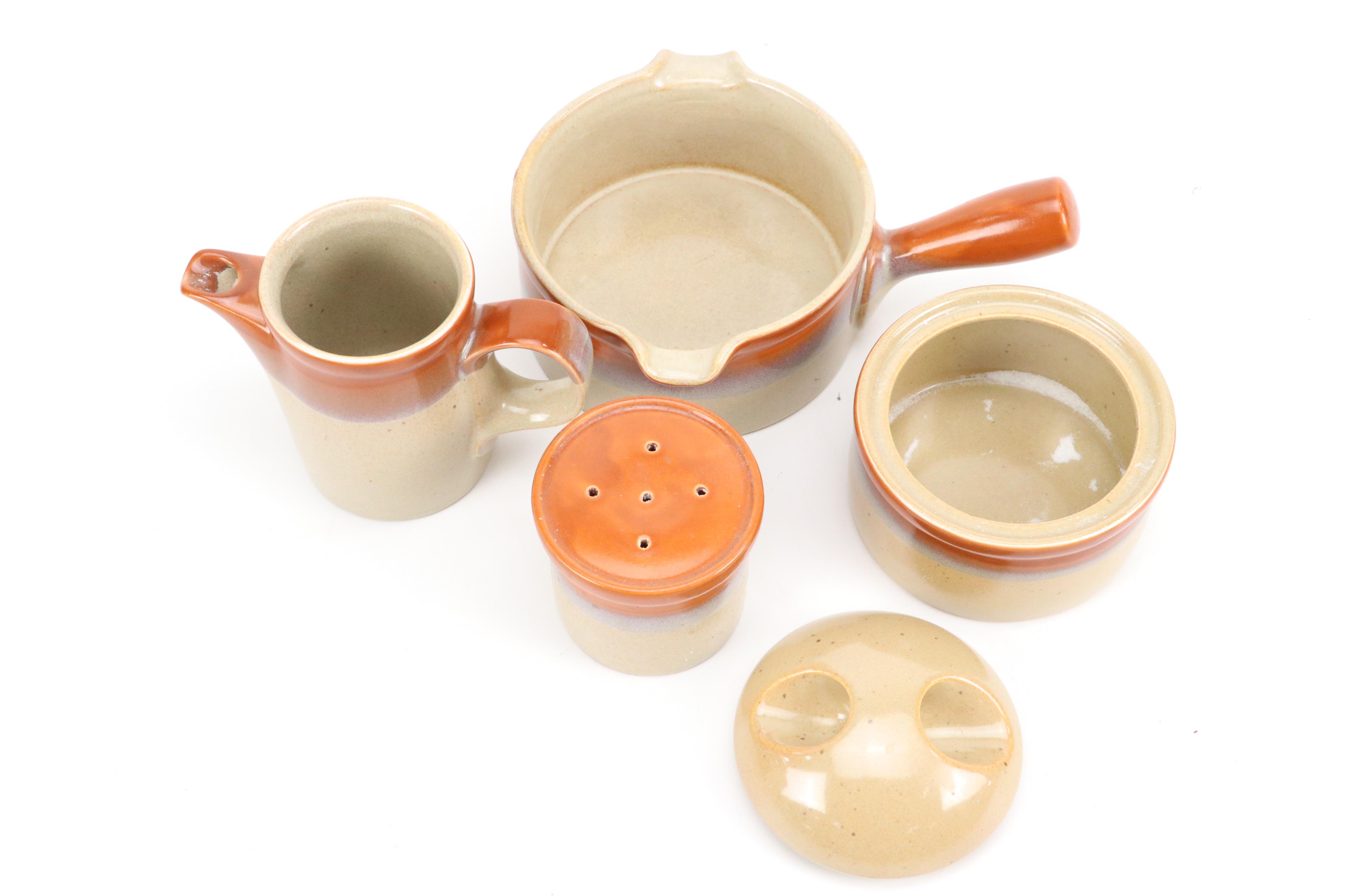 Mikasa "Country Cabin" Ceramic Vegetable Bowls, Butter Trays and More