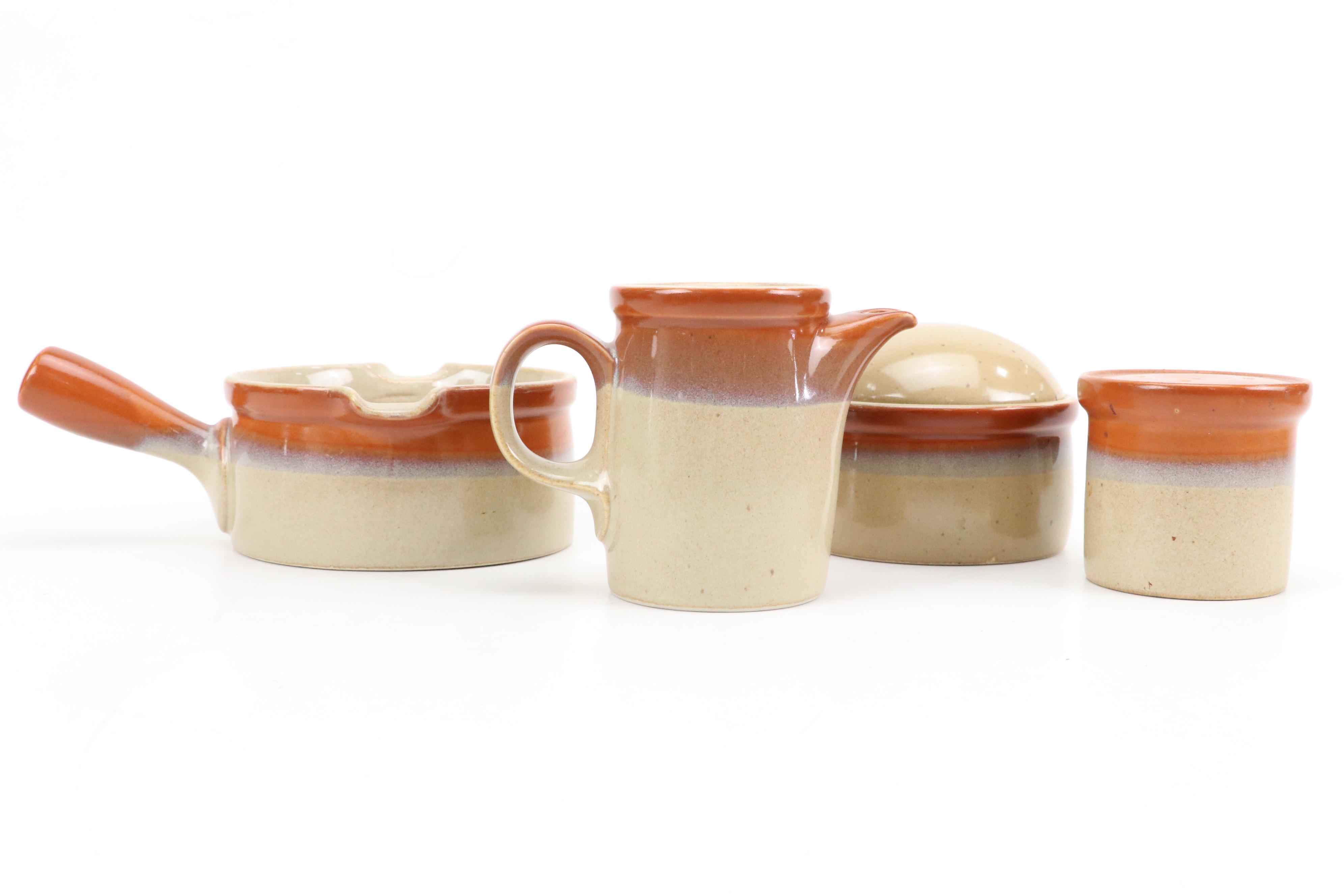 Mikasa "Country Cabin" Ceramic Vegetable Bowls, Butter Trays and More