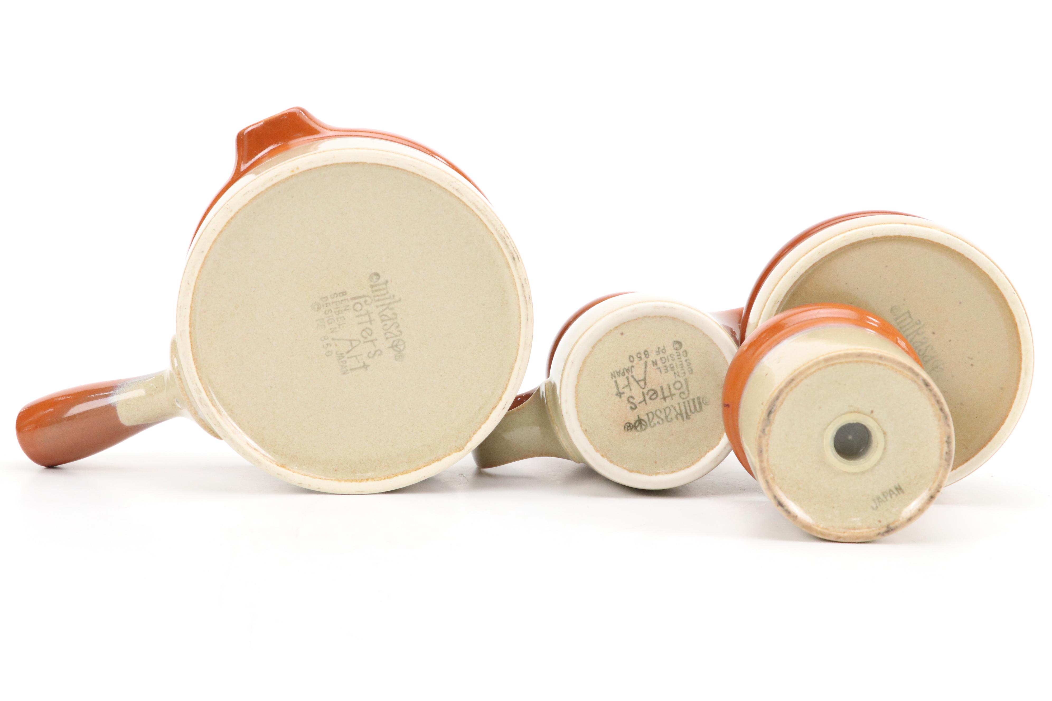 Mikasa "Country Cabin" Ceramic Vegetable Bowls, Butter Trays and More