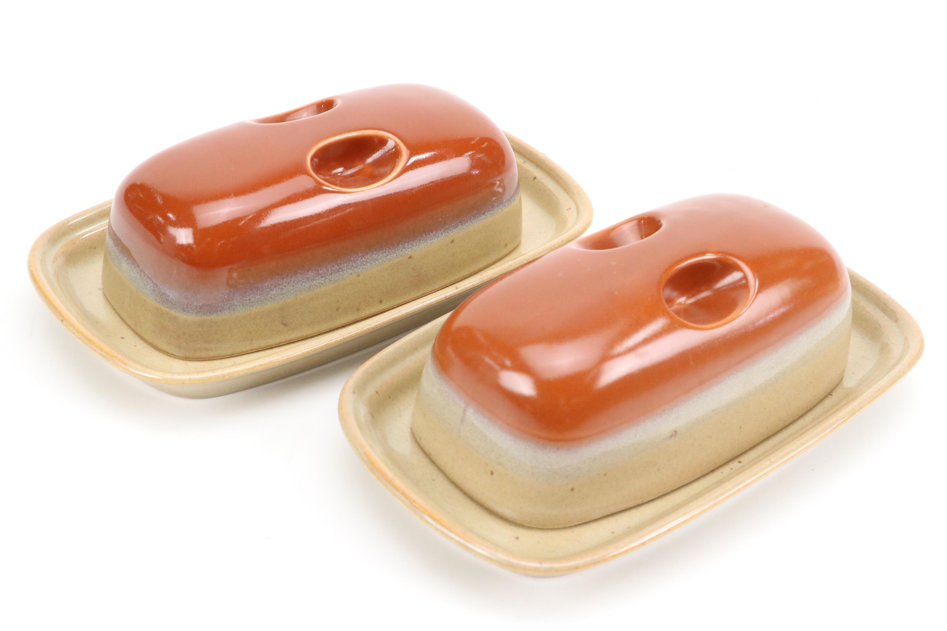 Mikasa "Country Cabin" Ceramic Vegetable Bowls, Butter Trays and More