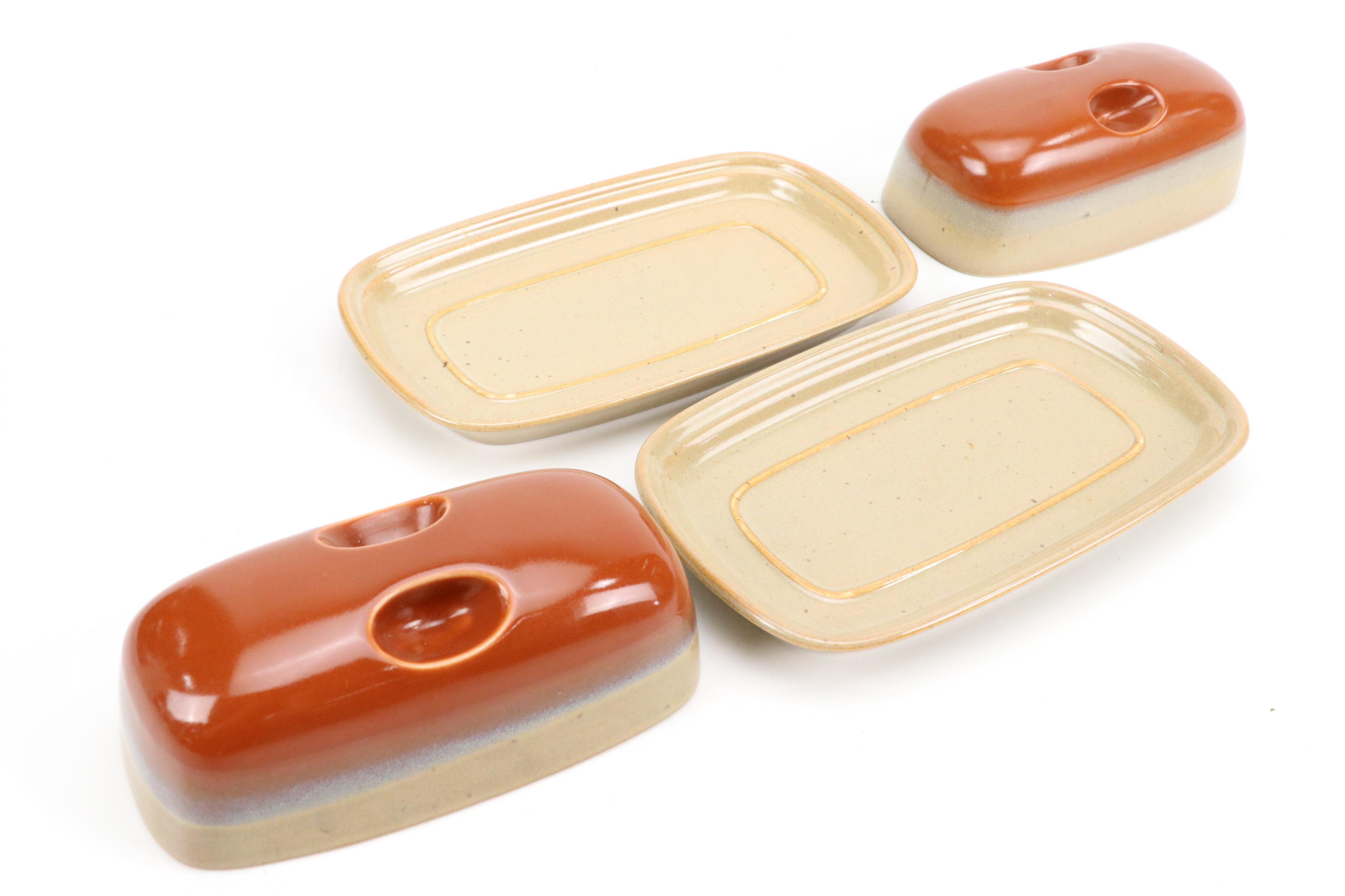 Mikasa "Country Cabin" Ceramic Vegetable Bowls, Butter Trays and More