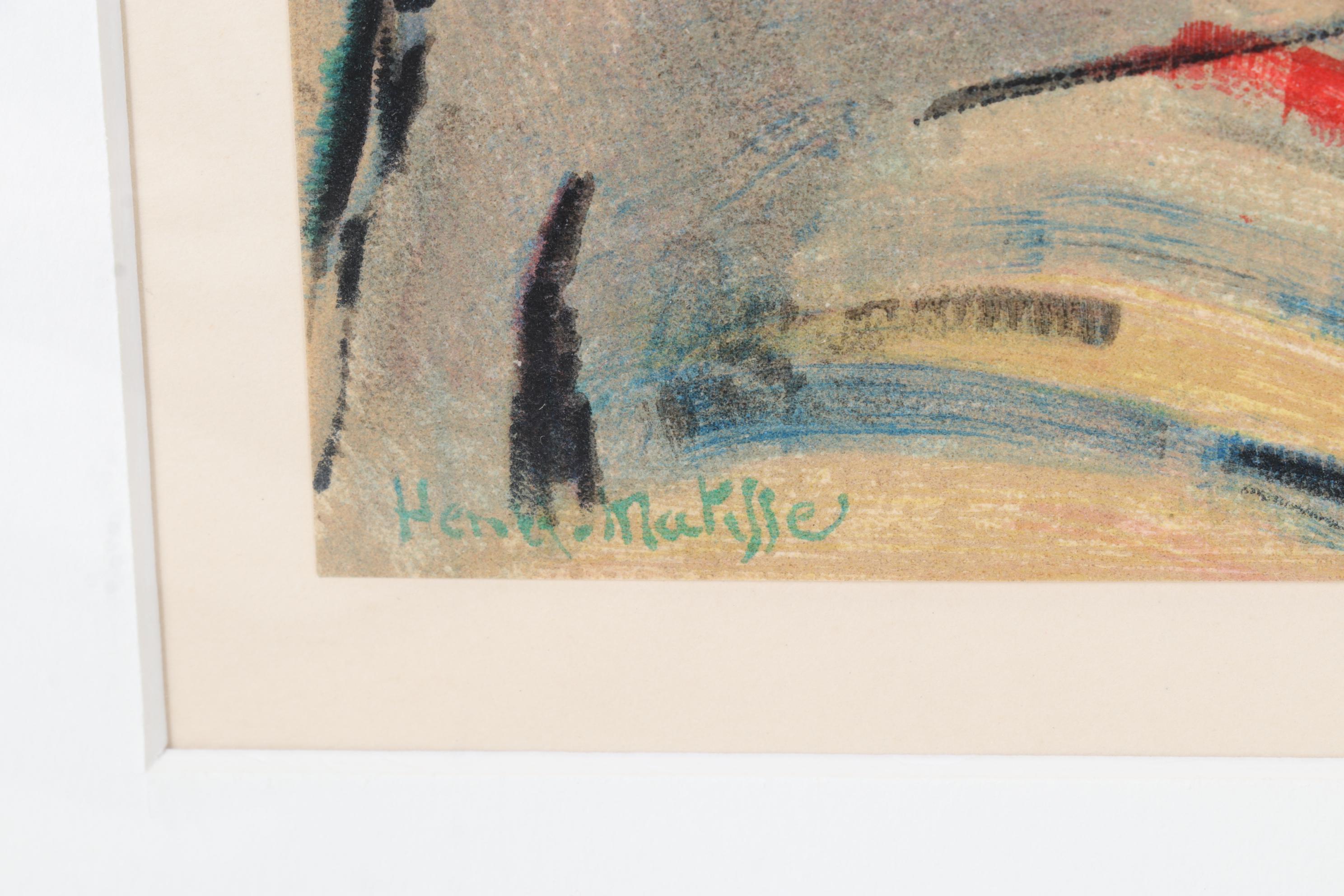 Henri Matisse Reproduction Self-portrait Color Lithograph