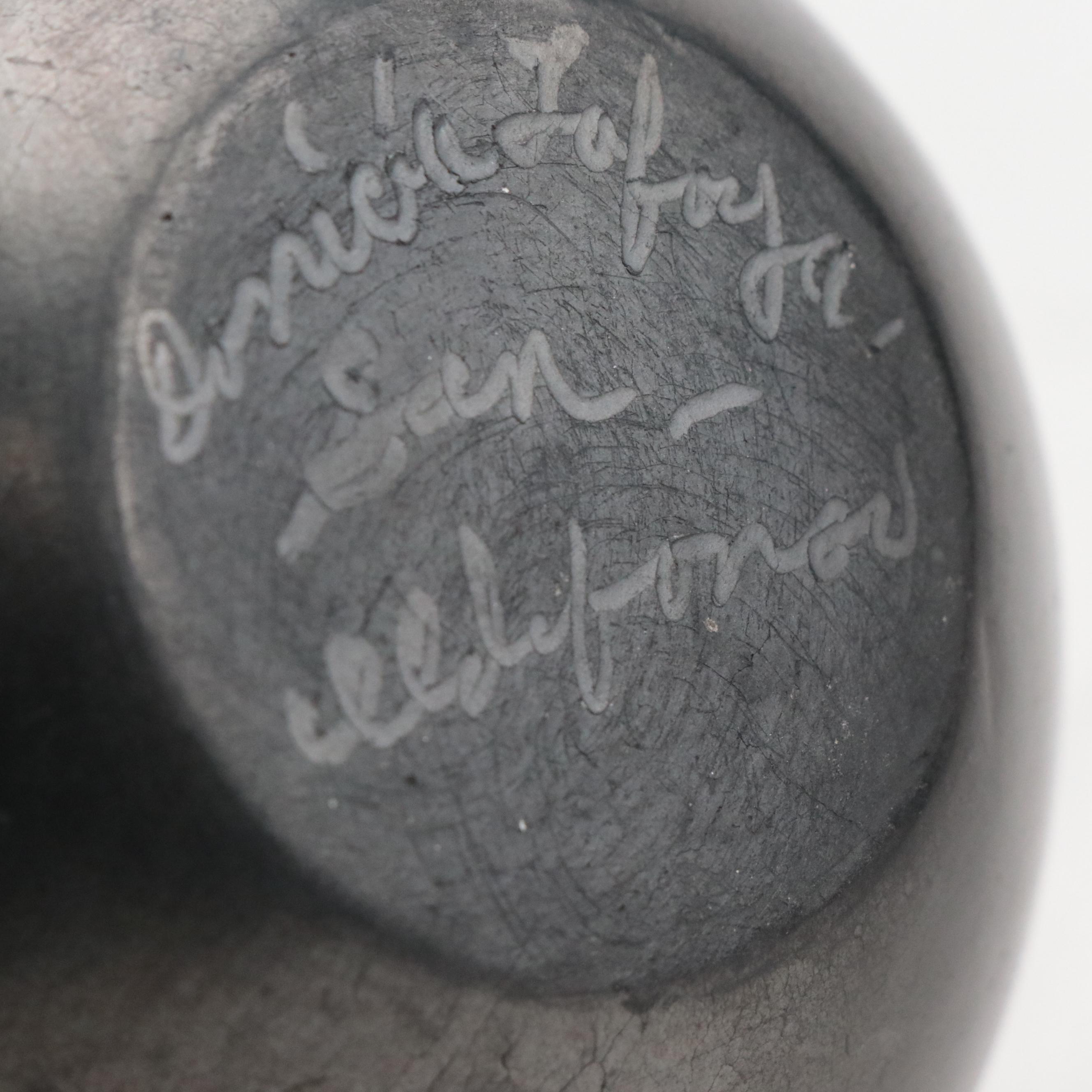 Donicia Tafoya San Ildefonso Pueblo Blackware Pottery Olla