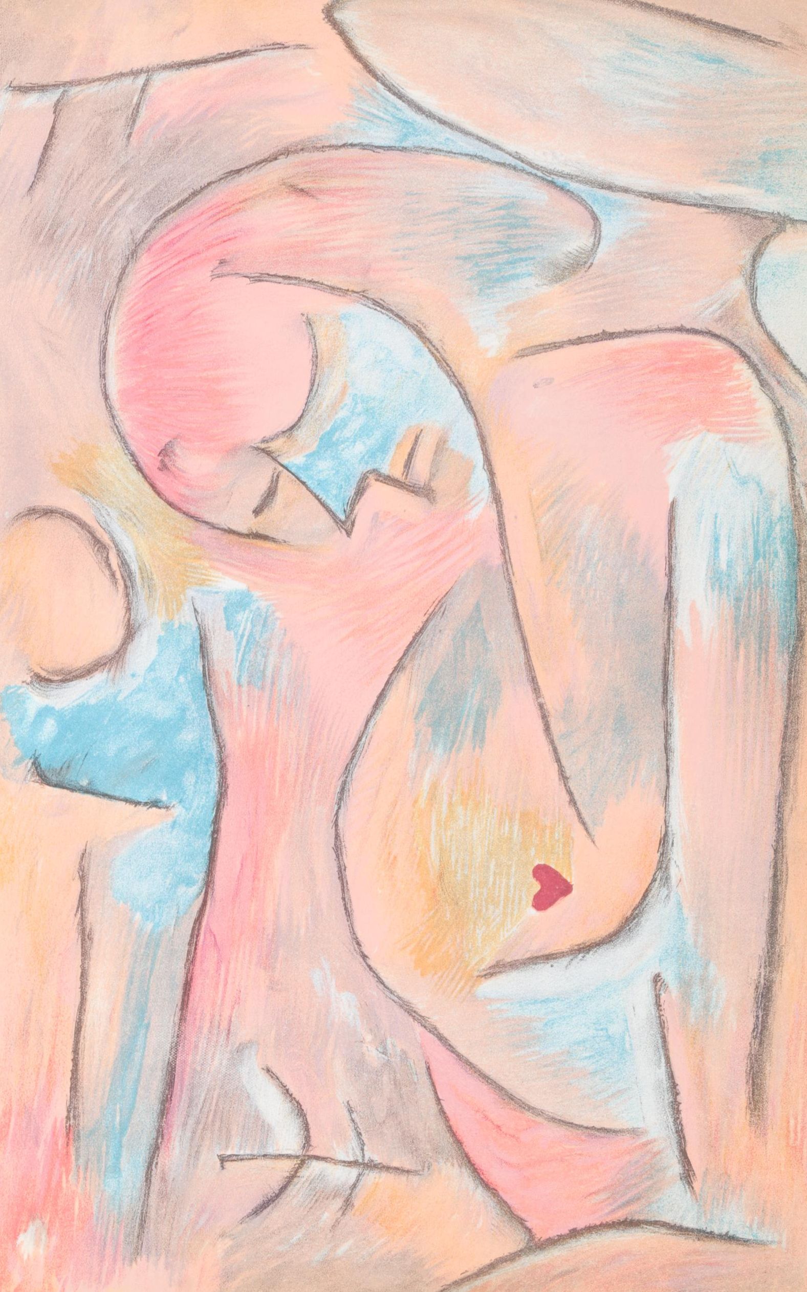 Paul Klee Color Lithograph "L'hiver" for "Verve," 1938