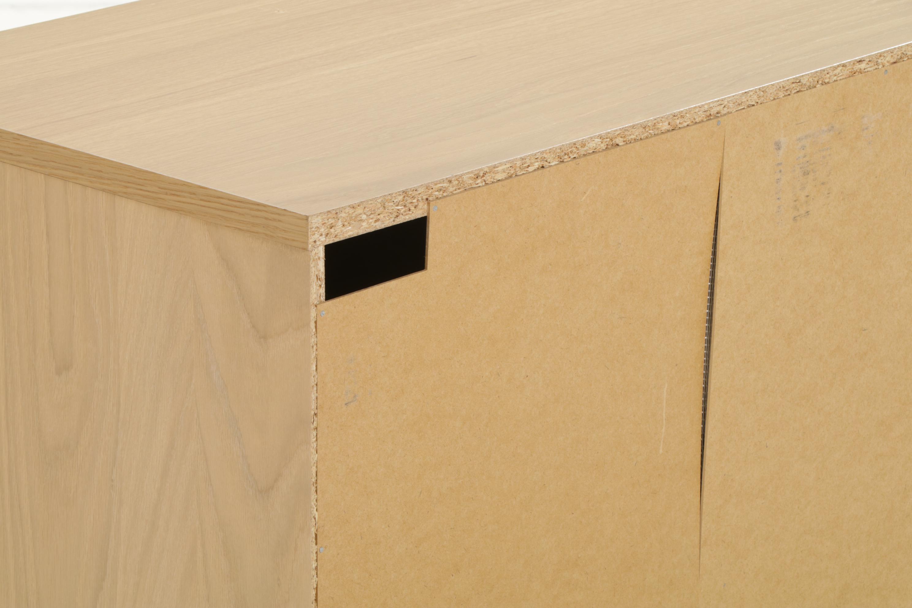 IKEA Six-Drawer Dresser with Wood Grain Laminate Finish