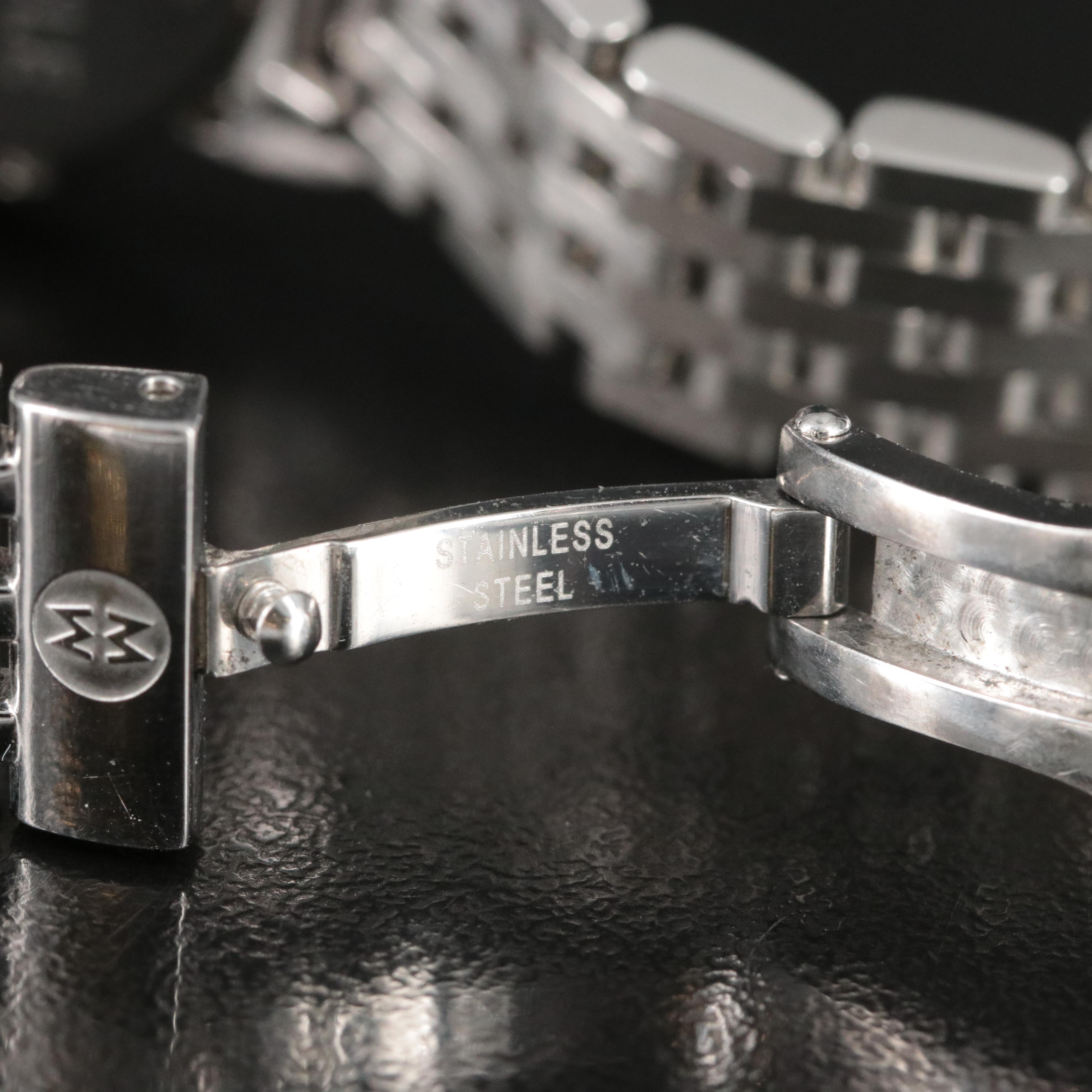 Michele Serein Diamond, Mother-of-Pearl Dial Stainless Steel Watch