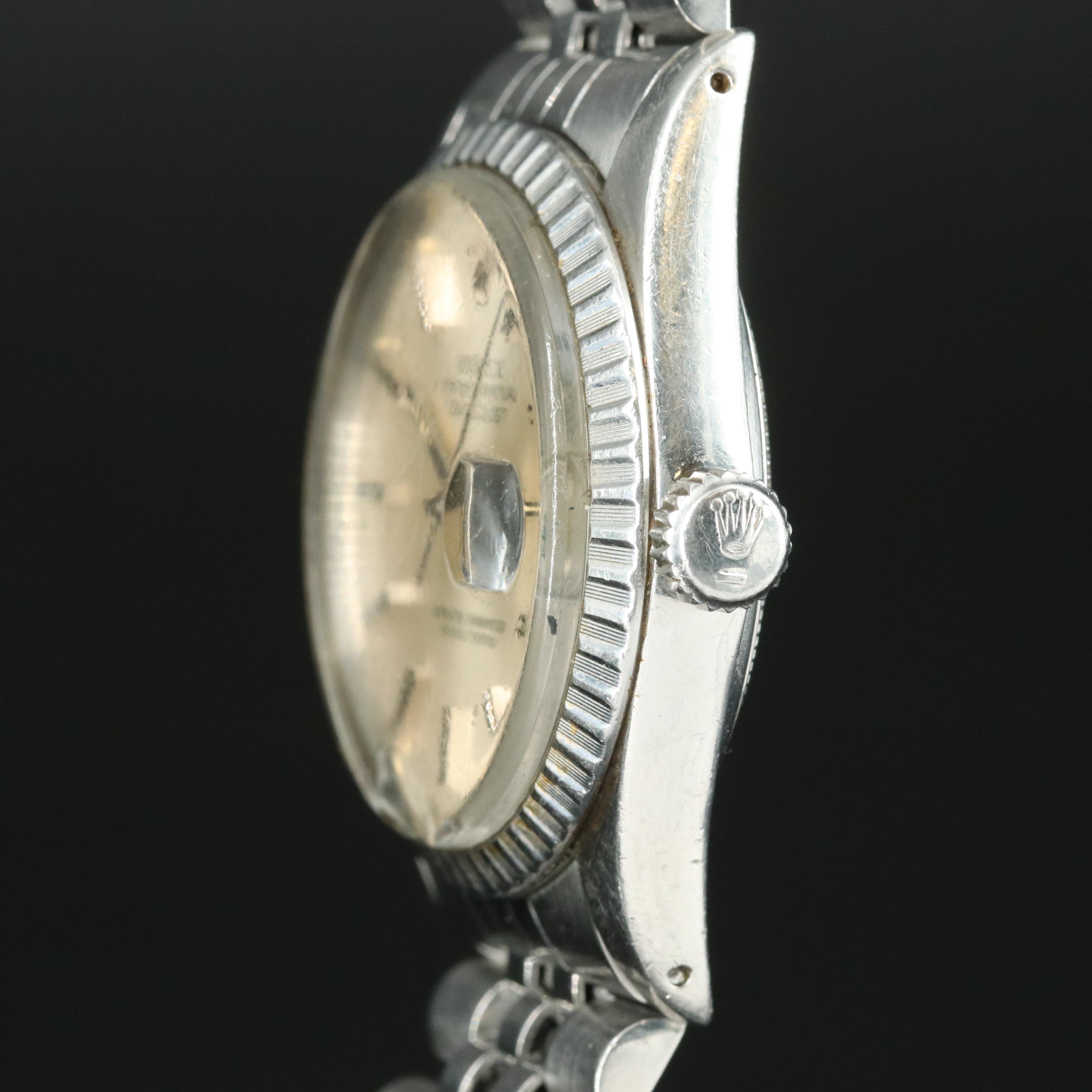 1980 Rolex Datejust Engine Turned Bezel Watch