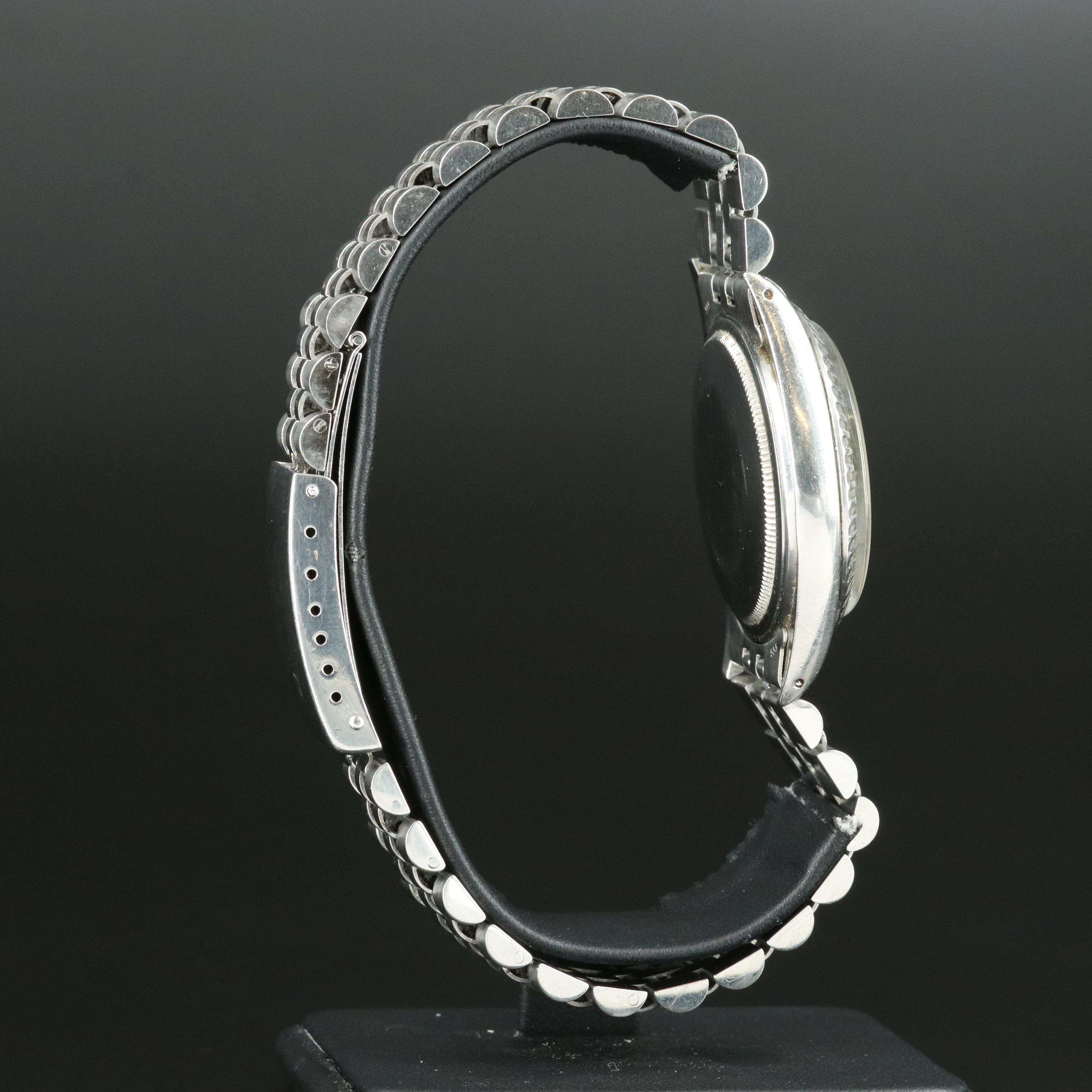 1980 Rolex Datejust Engine Turned Bezel Watch