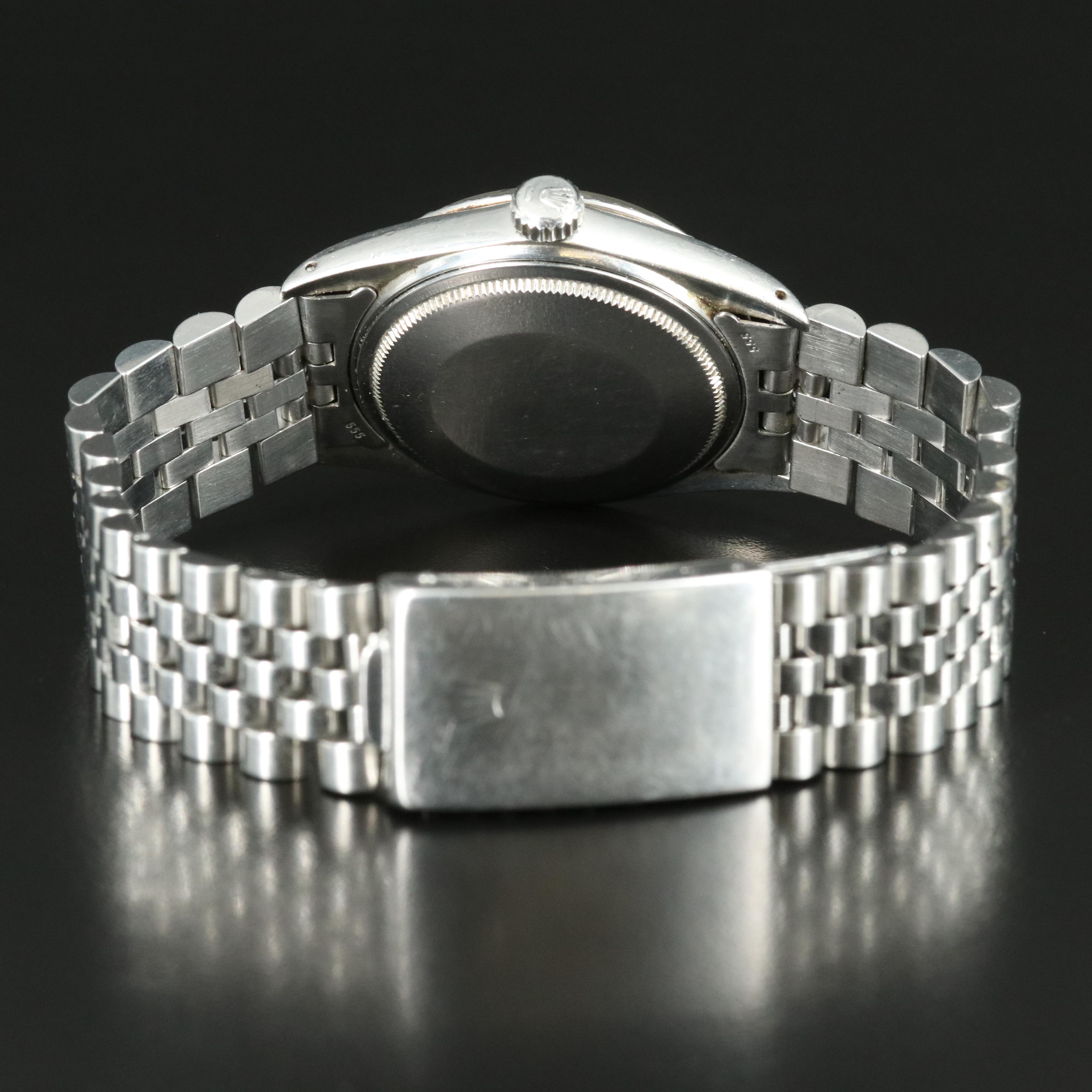 1980 Rolex Datejust Engine Turned Bezel Watch