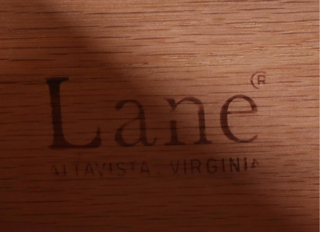 Lane Art Deco Style Oak and Composite Top Three-Drawer Chest