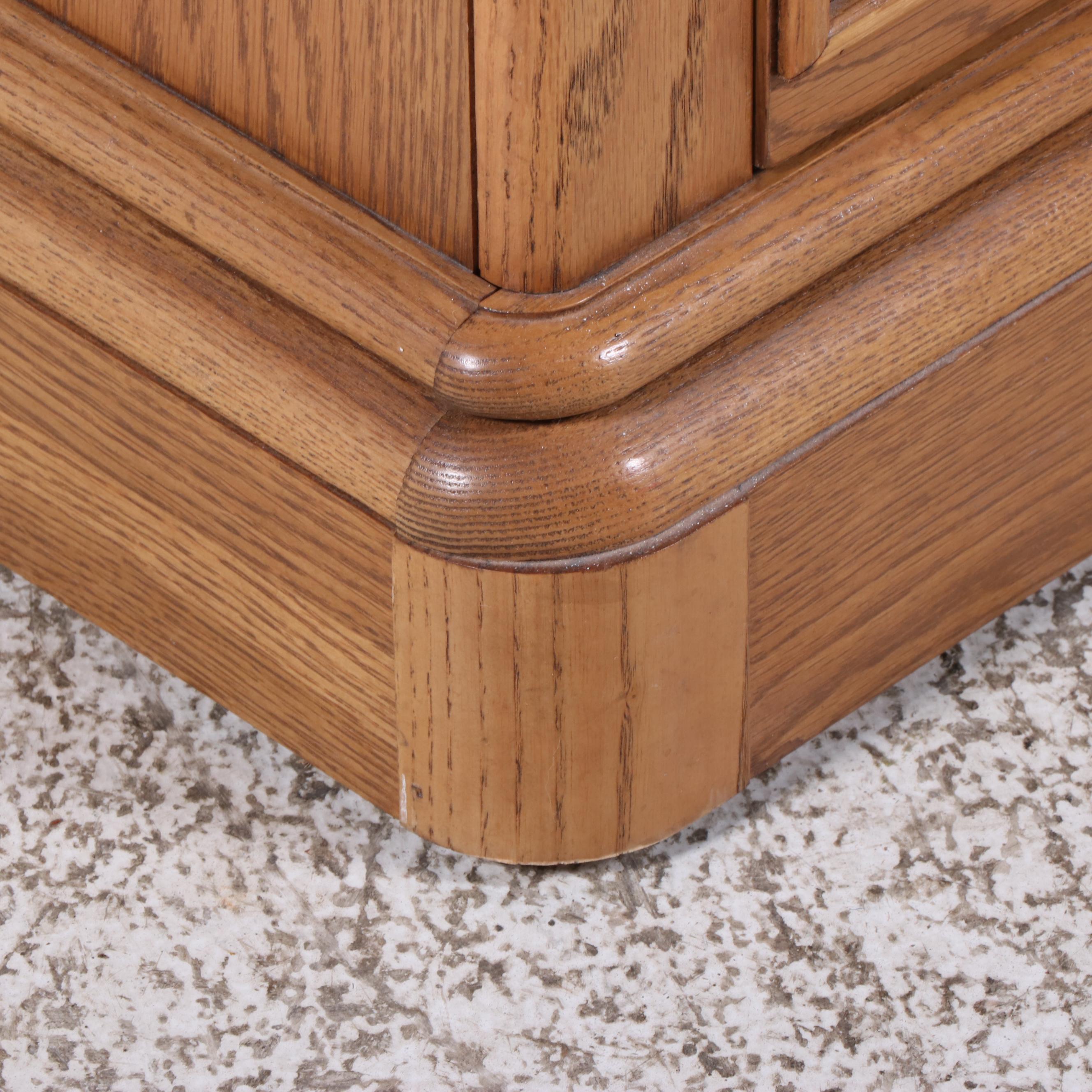 Lane Art Deco Style Oak and Composite Top Three-Drawer Chest