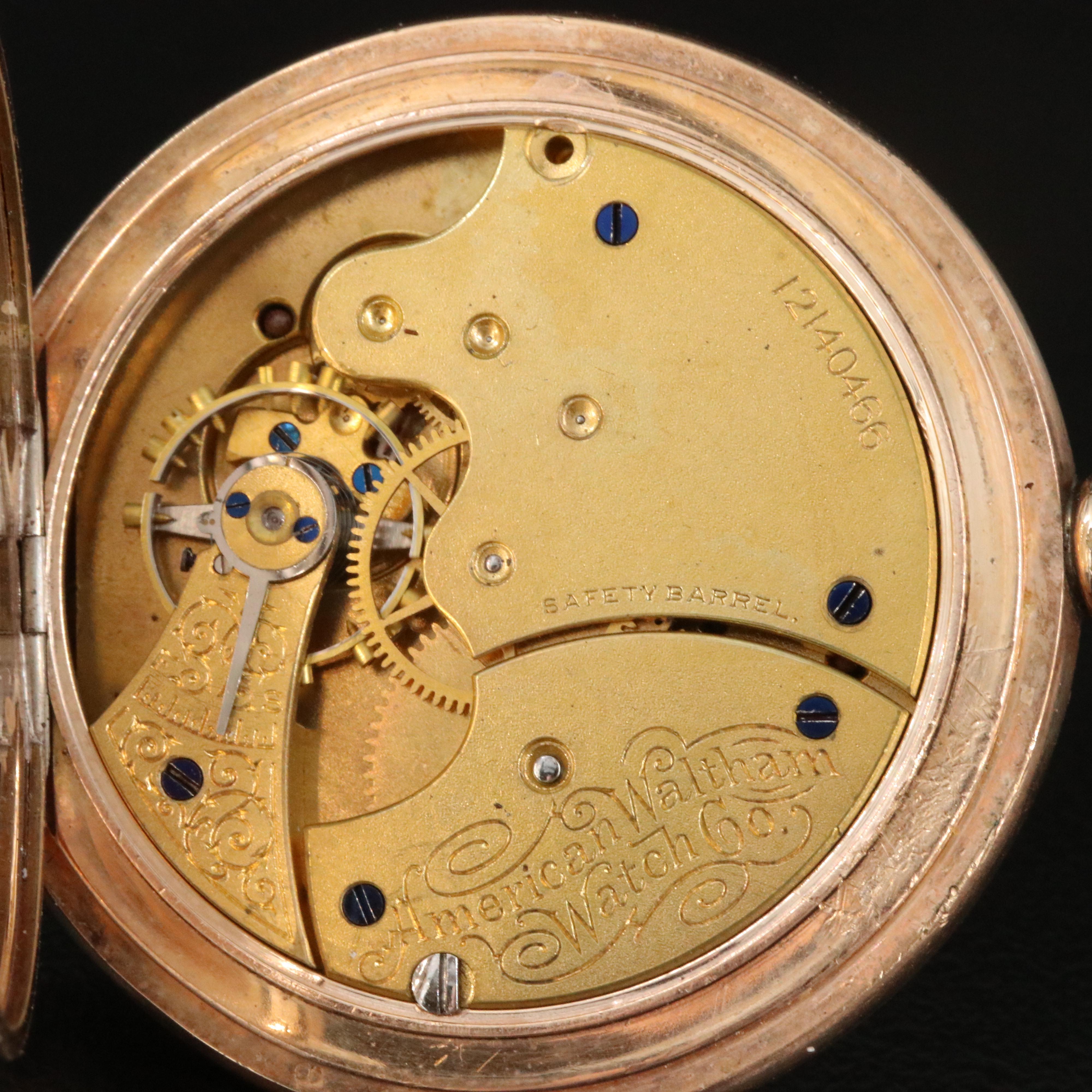 1903 American Waltham Watch Co. Hunting Case Pocket Watch