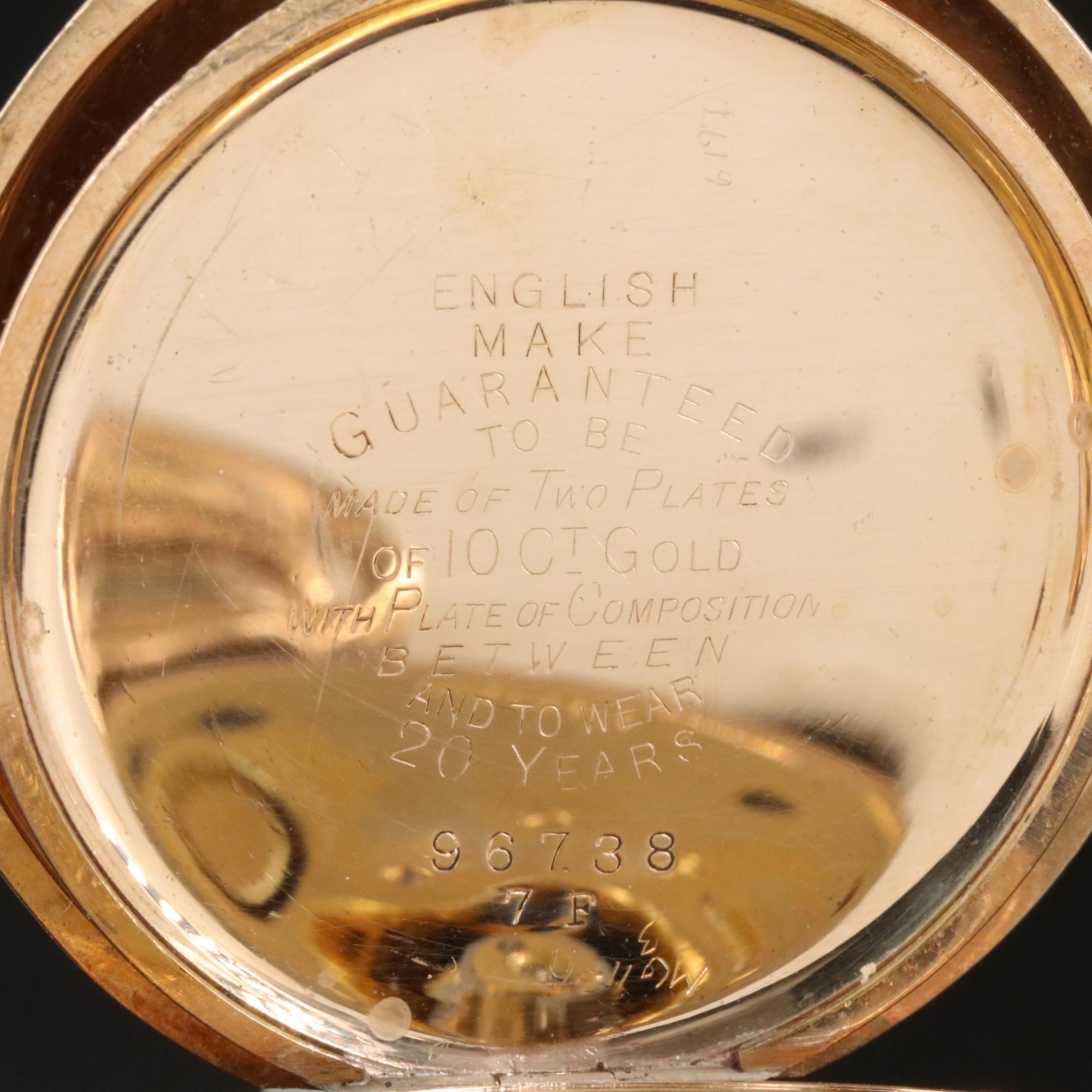 1903 American Waltham Watch Co. Hunting Case Pocket Watch