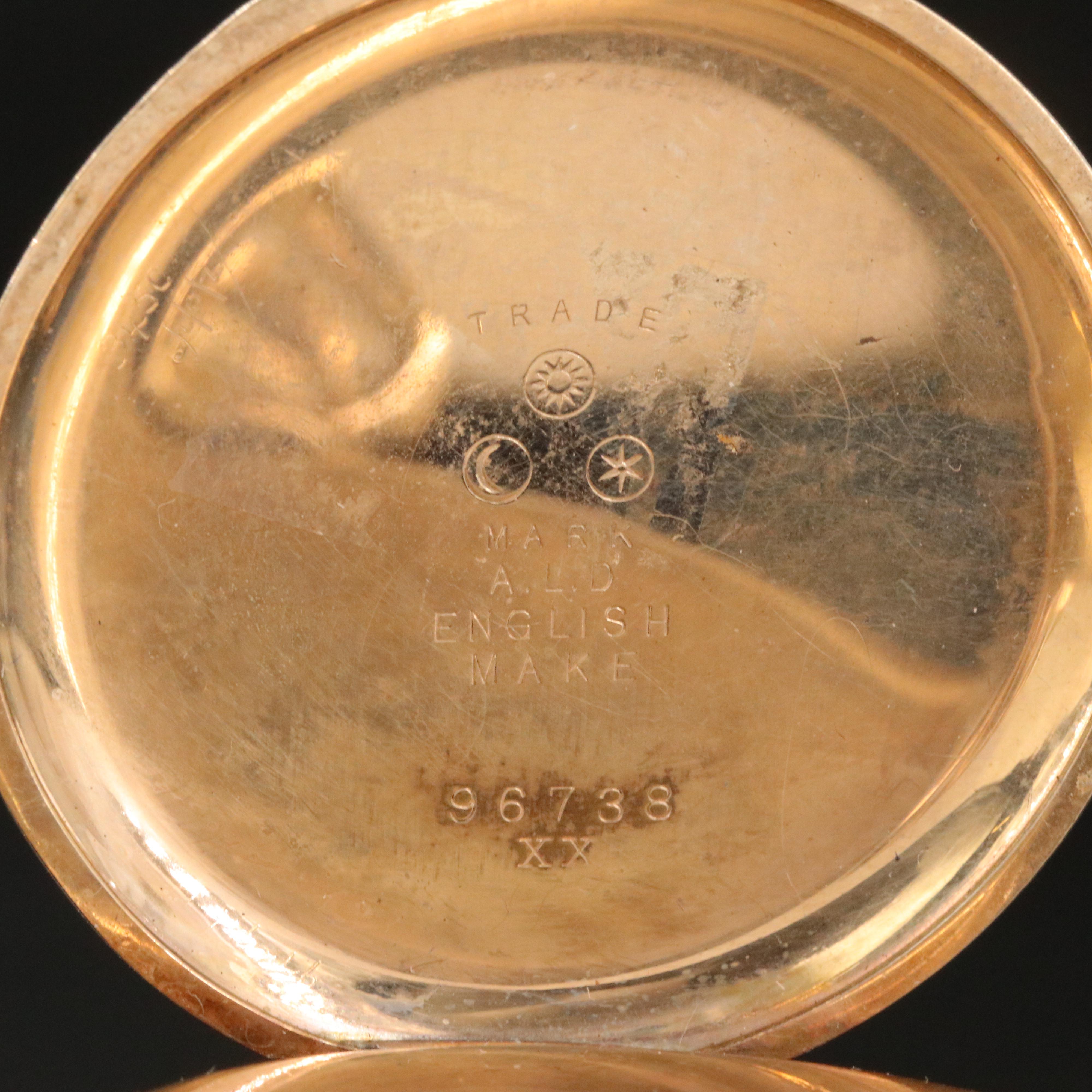 1903 American Waltham Watch Co. Hunting Case Pocket Watch