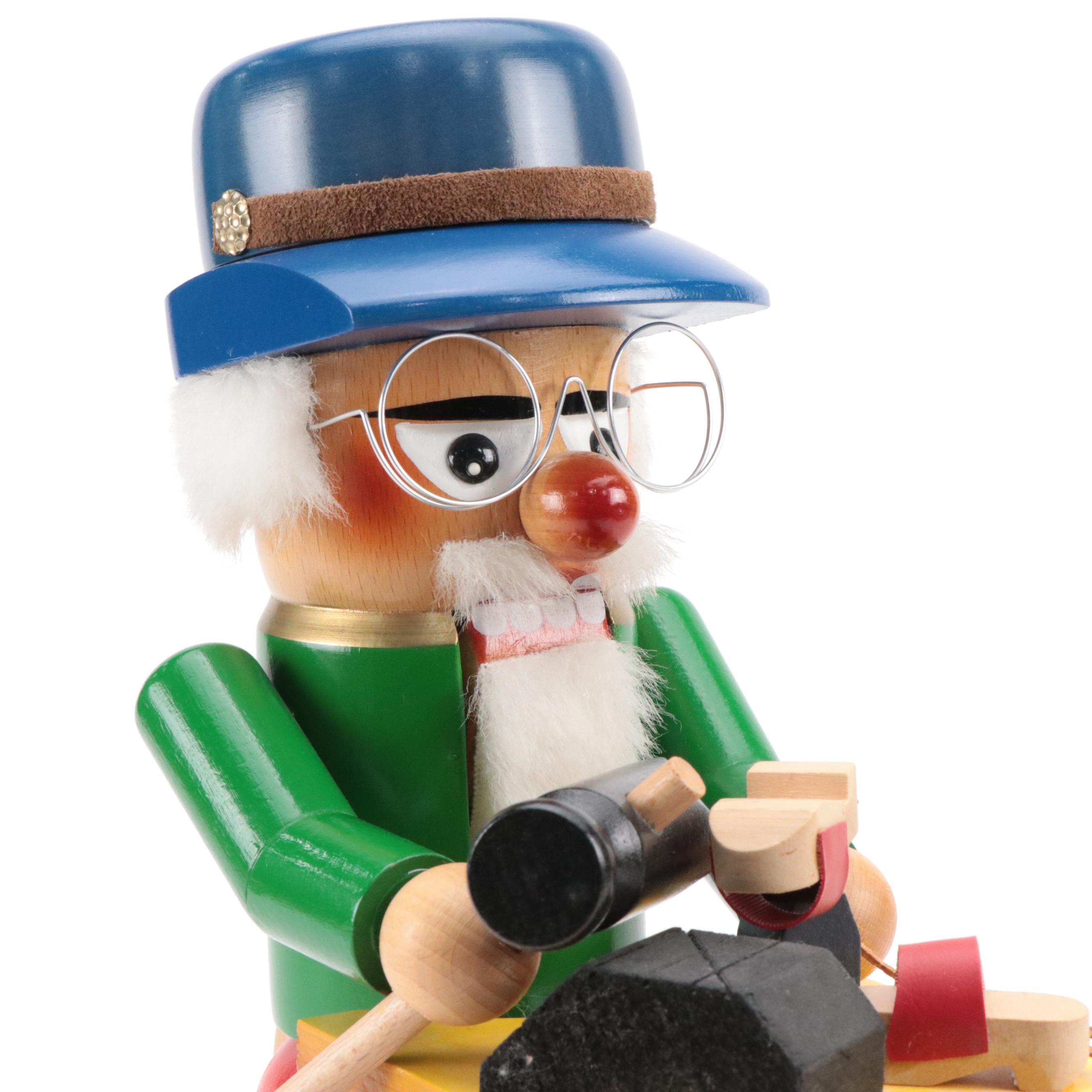 Steinbach German Wooden Nutcracker of a Shoe Cobbler Everything But