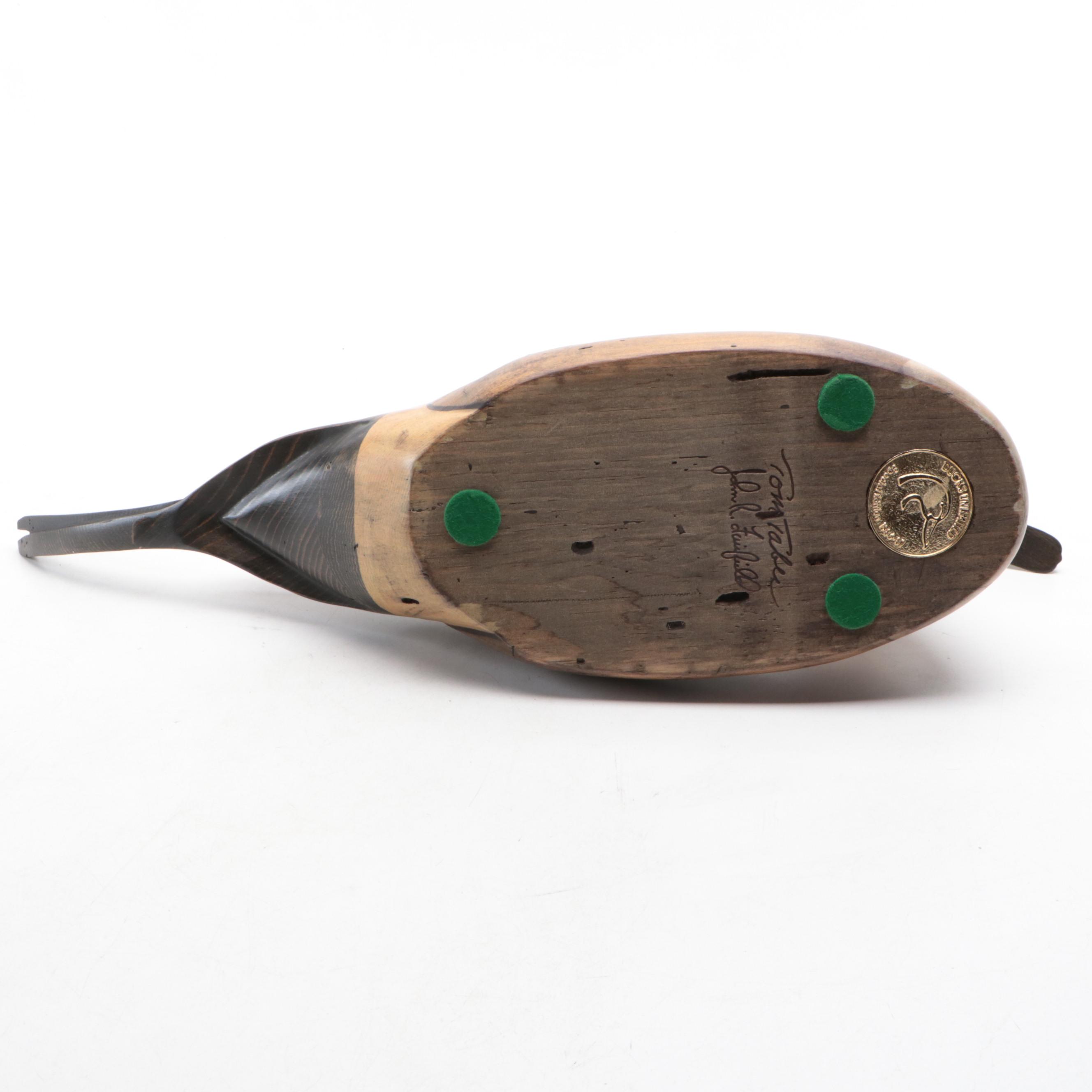 Ducks Unlimited Tom Taber & John Fairfield Special Edition Duck Decoy, 1987