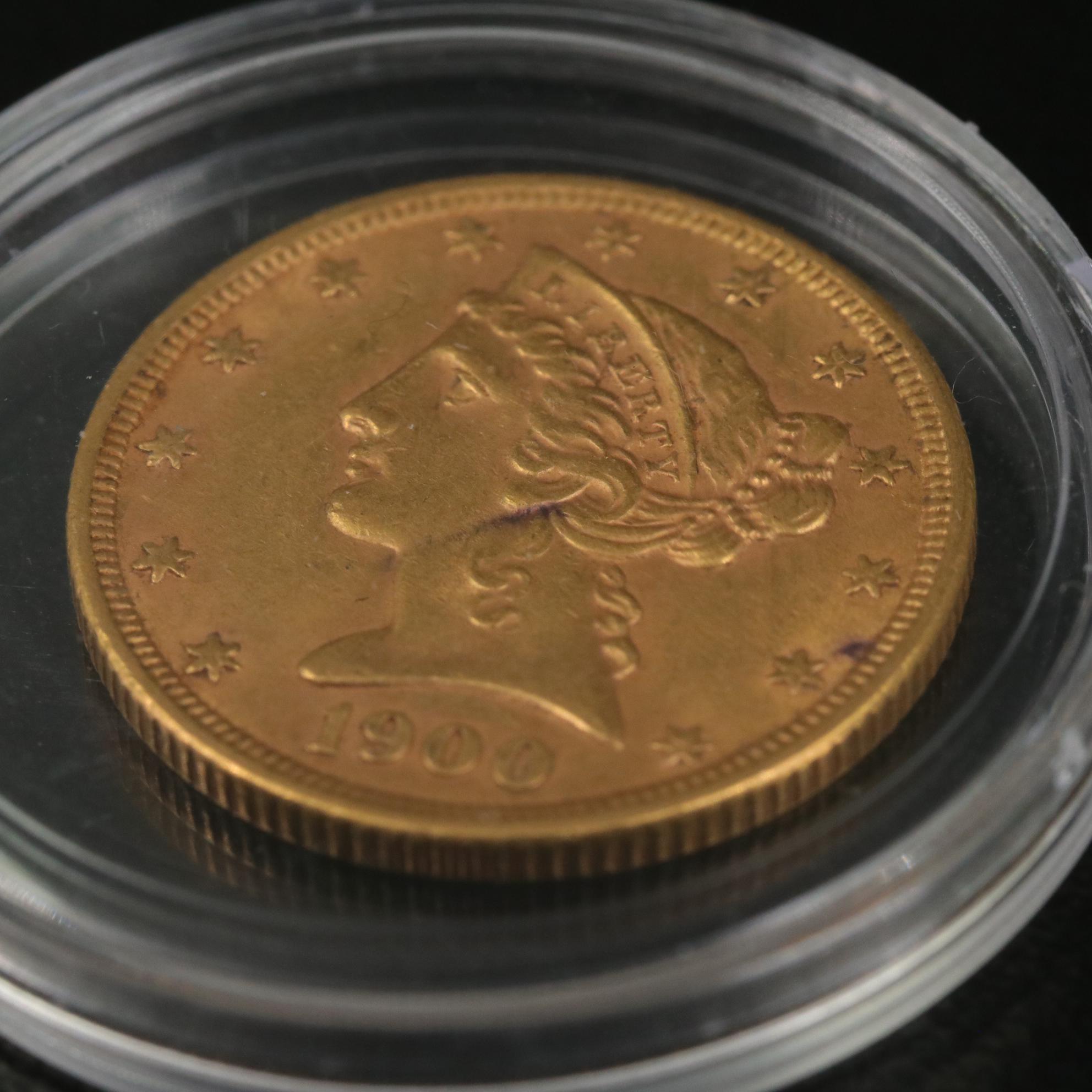1900 United States Liberty Five Dollar Gold Coin