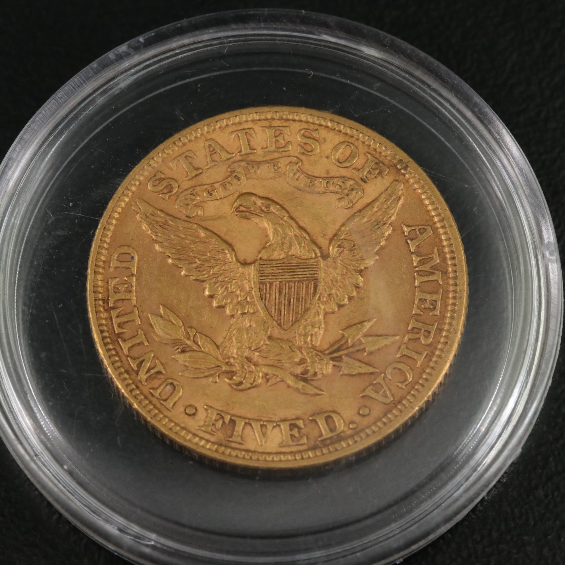 1900 United States Liberty Five Dollar Gold Coin