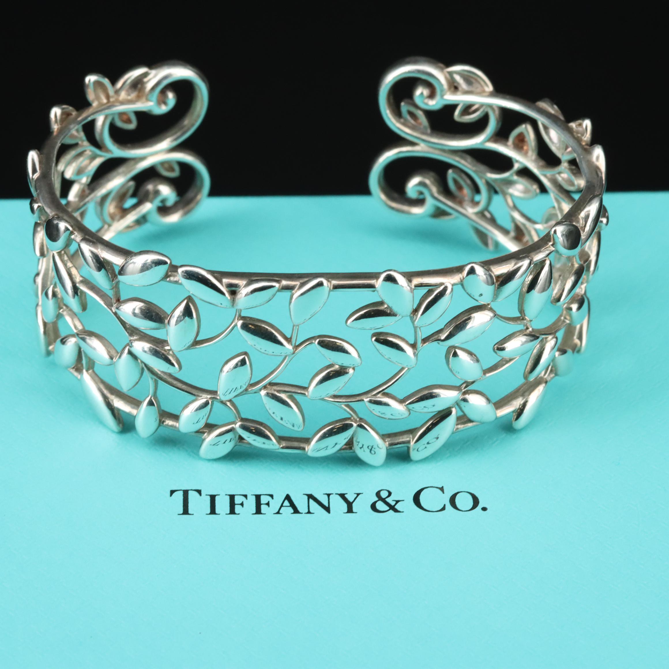 Paloma Picasso for Tiffany & Co. Sterling Olive Leaf Cuff Bracelet