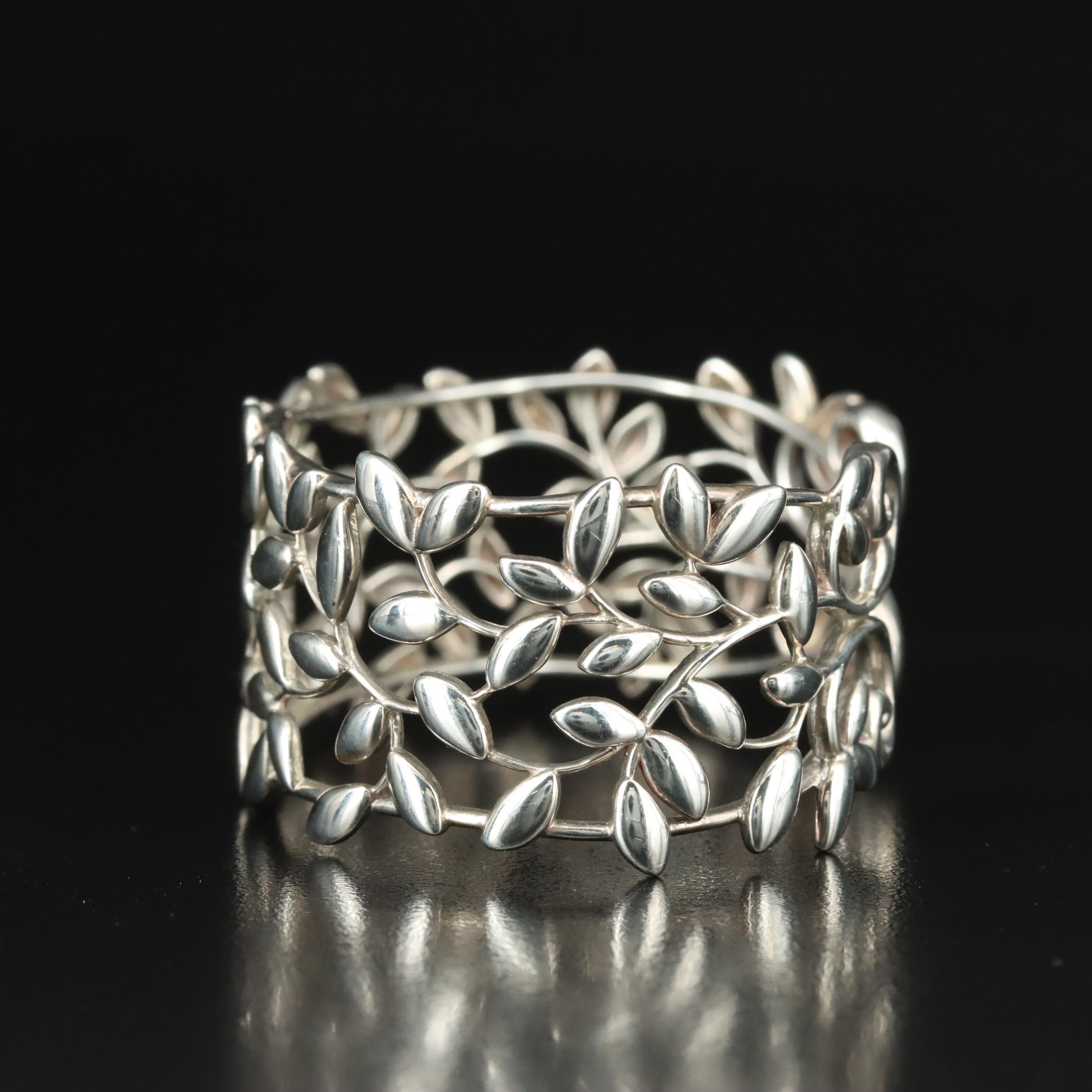 Paloma Picasso for Tiffany & Co. Sterling Olive Leaf Cuff Bracelet