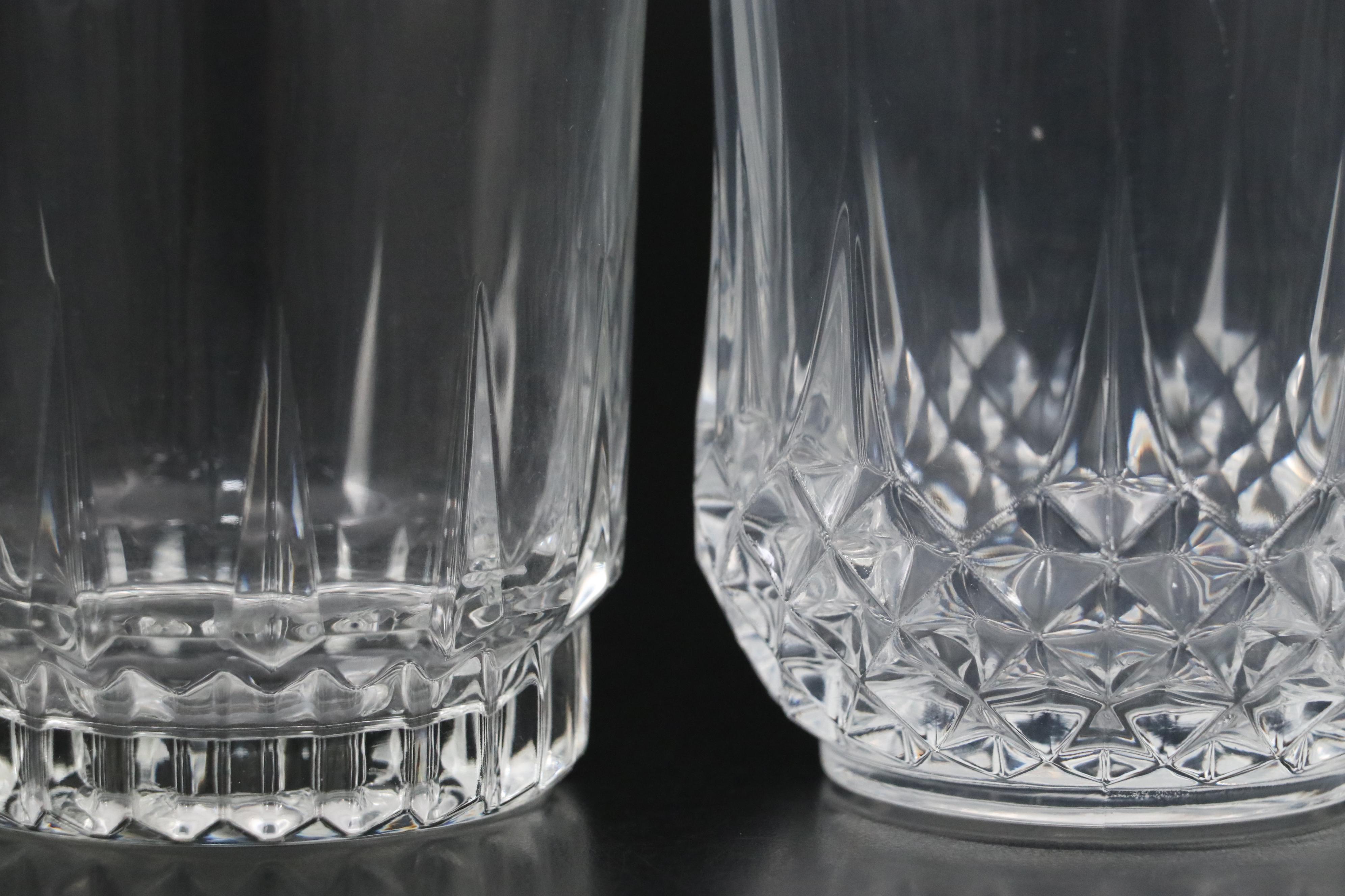 Cristal D'Arques-Durand "Longchamp" Glassware with Arcoroc Cups and Bowls