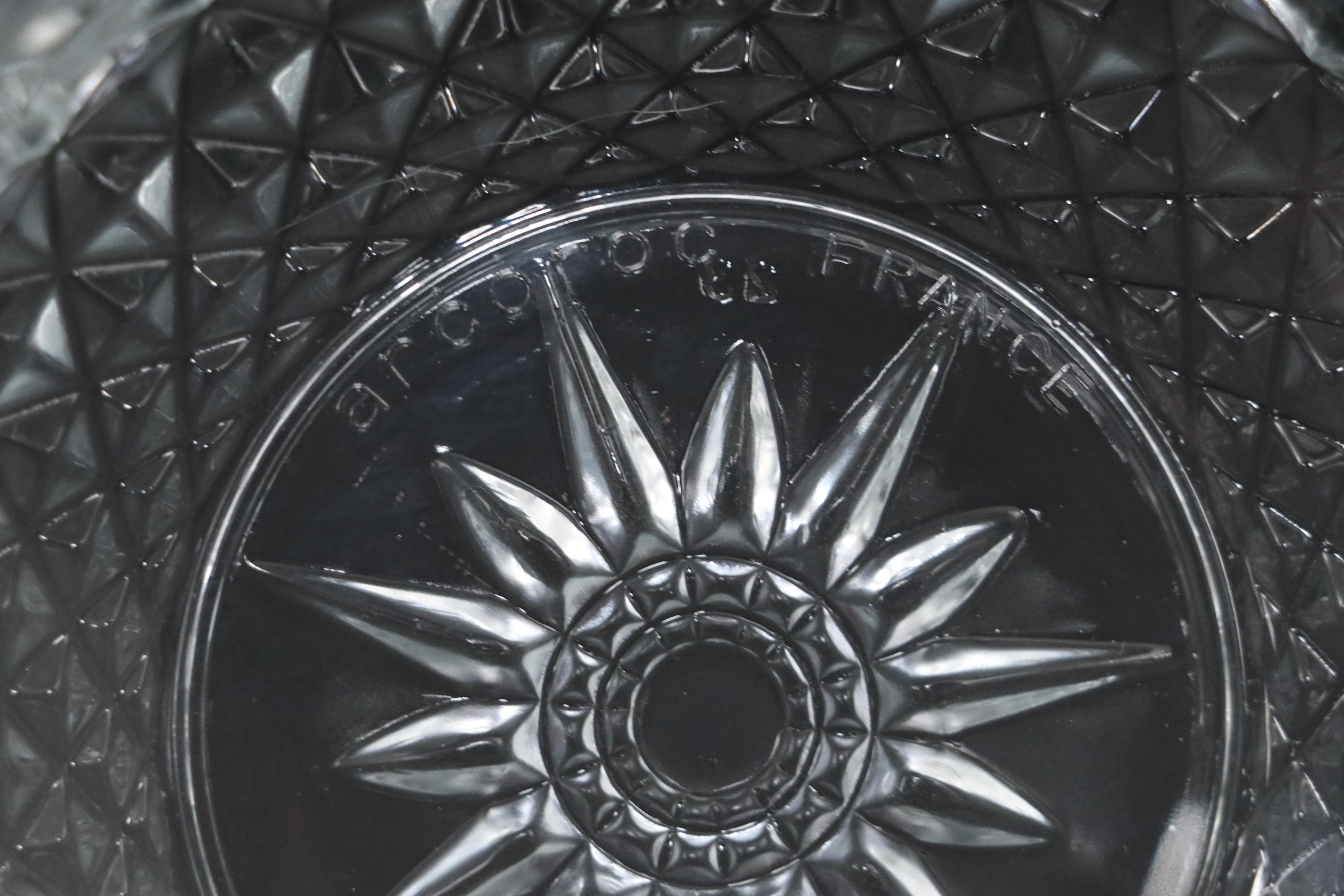 Cristal D'Arques-Durand "Longchamp" Glassware with Arcoroc Cups and Bowls