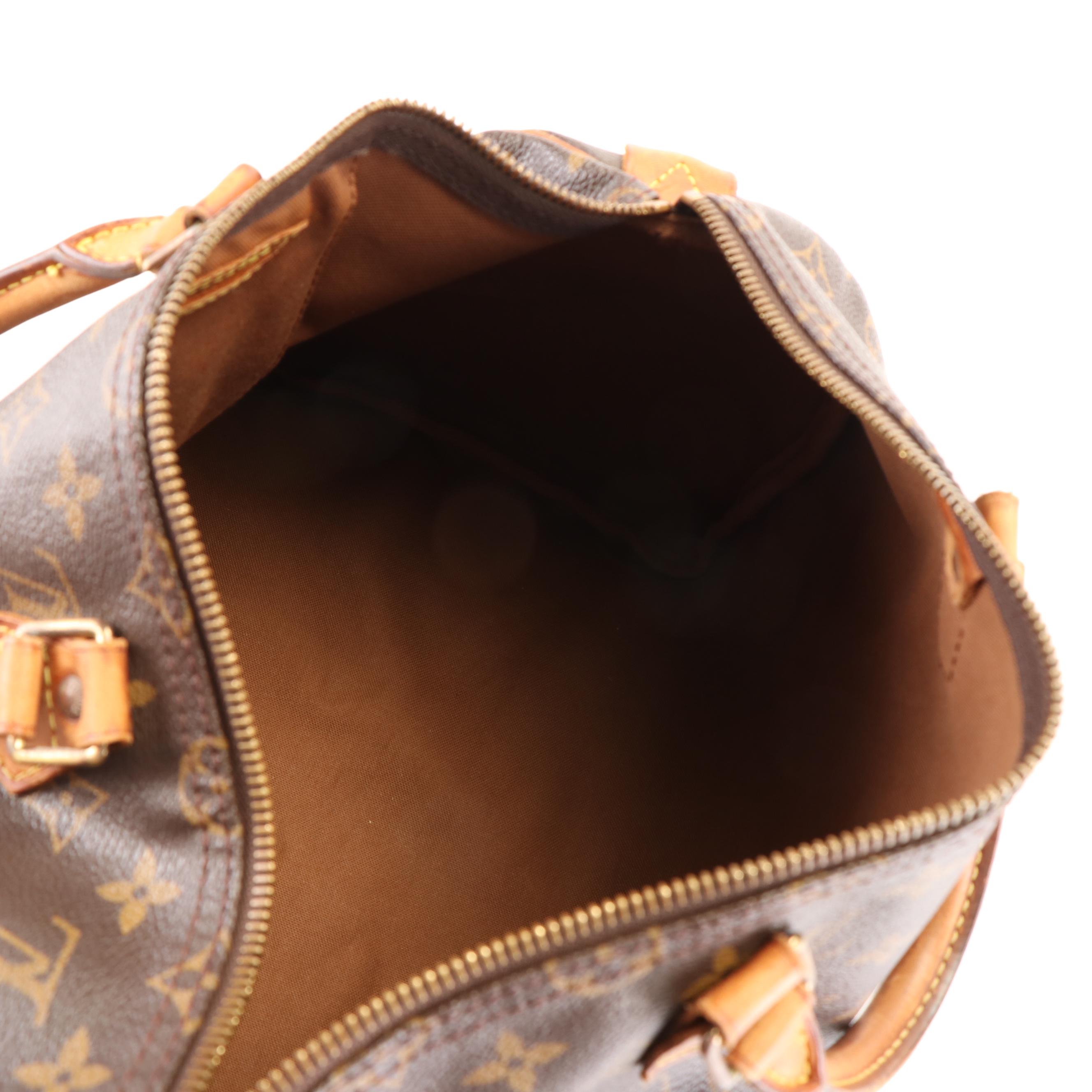 Louis Vuitton Speedy 35 Handbag in Monogram Coated Canvas