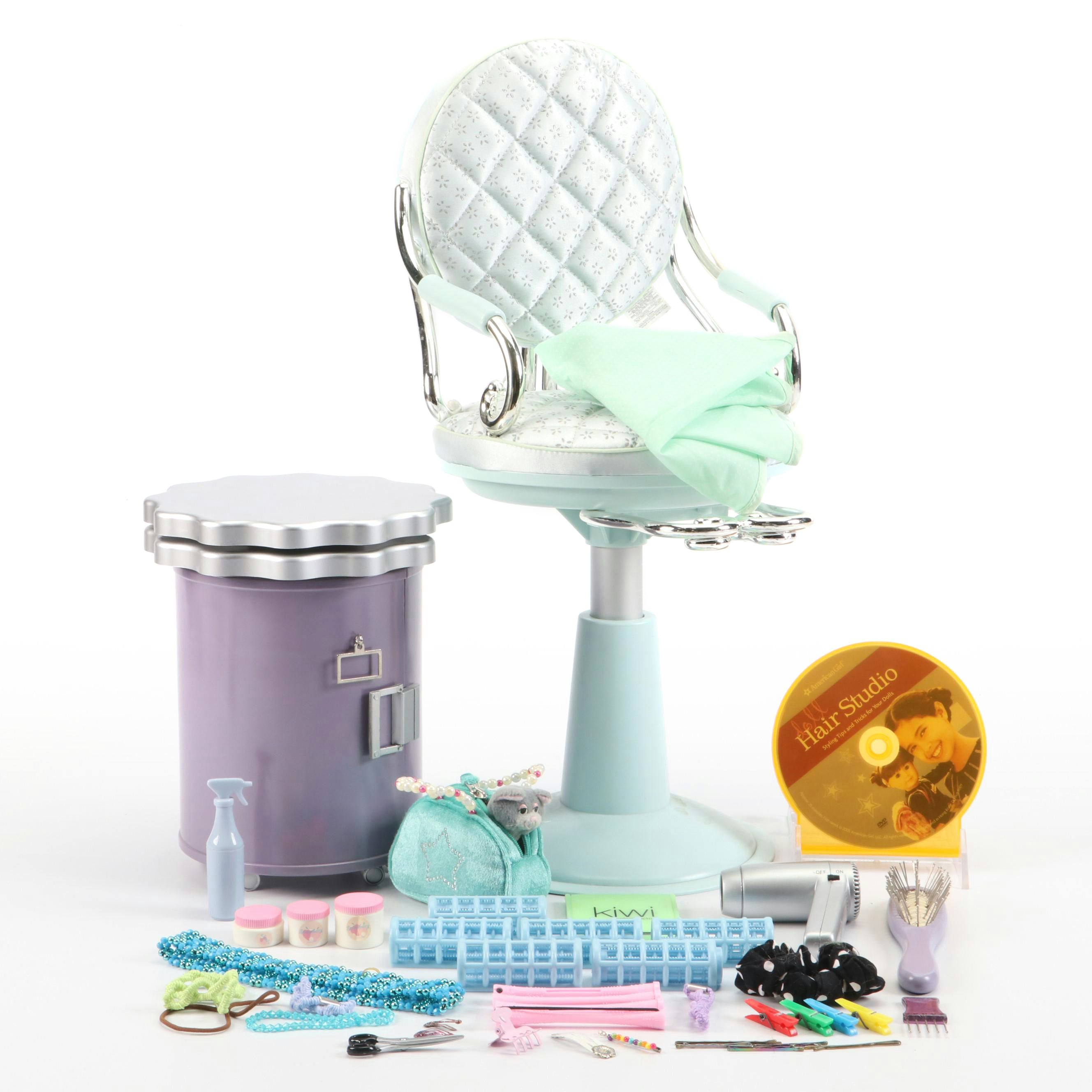 American Girl Hair Style Center with Battat Salon Chair and More Toys