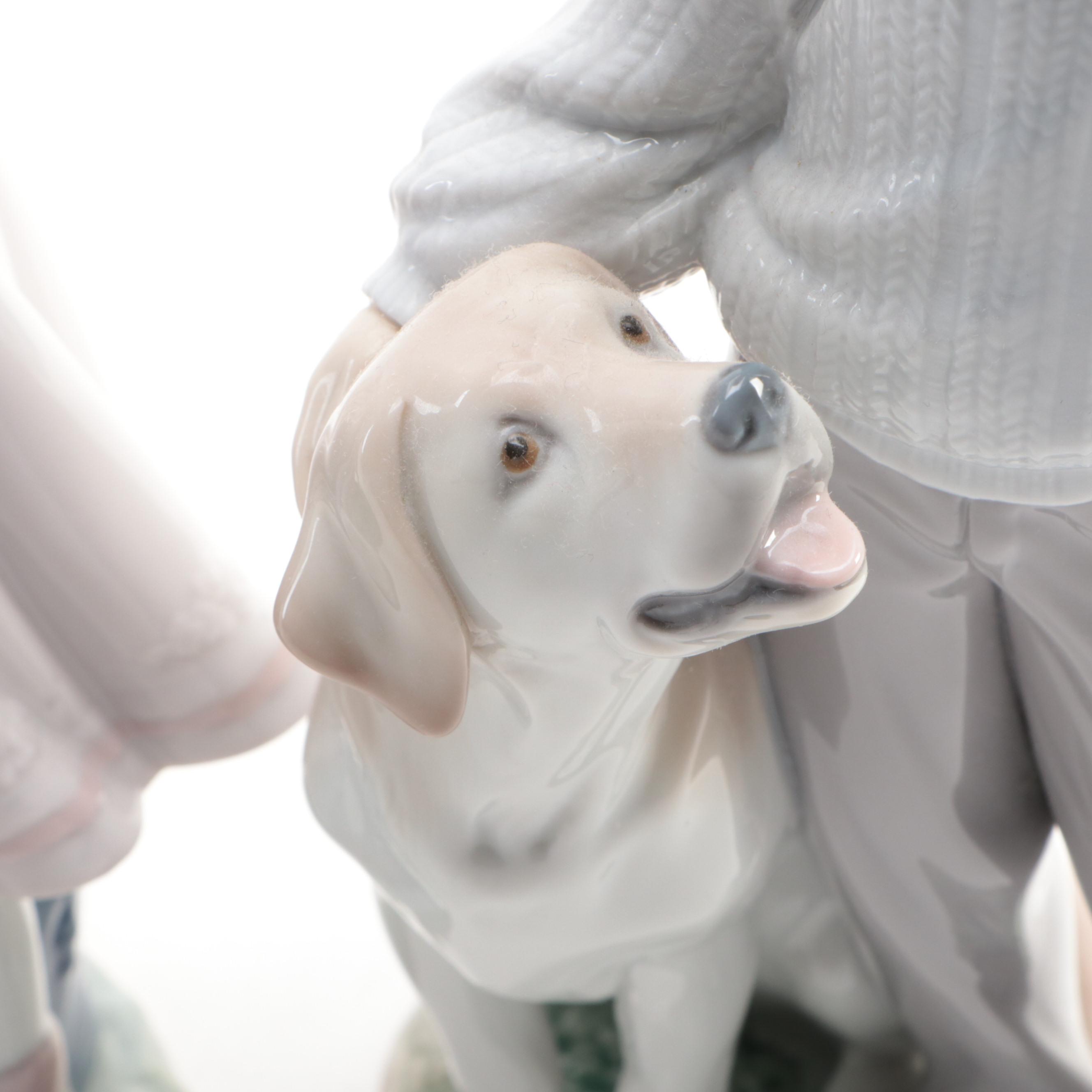 Lladró "My Loyal Friend" and "A Warm Welcome" Porcelain Figurines