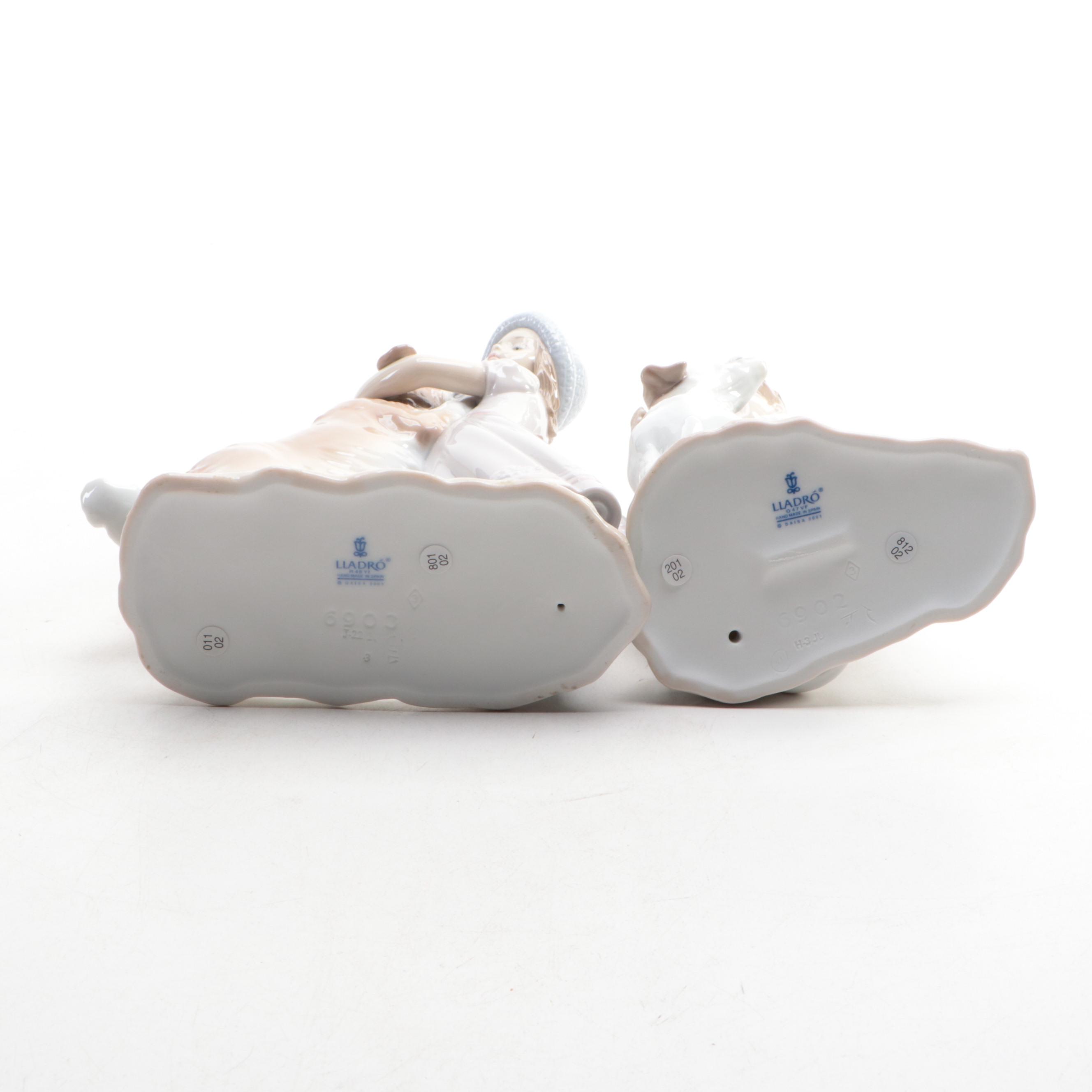 Lladró "My Loyal Friend" and "A Warm Welcome" Porcelain Figurines