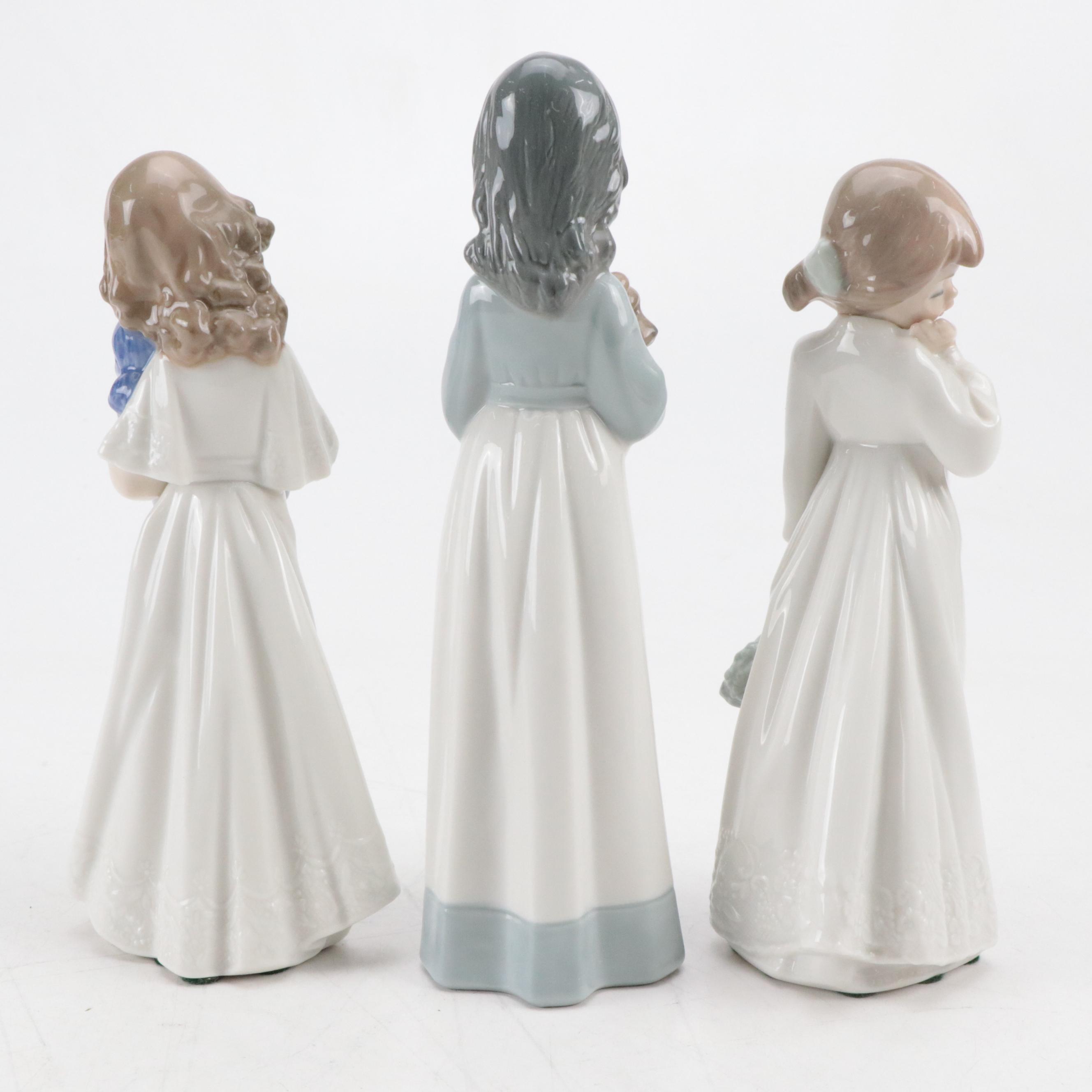 Nao by Lladró "Someone to Love," "We're Sleepy," and "My Rag Doll" Figurines