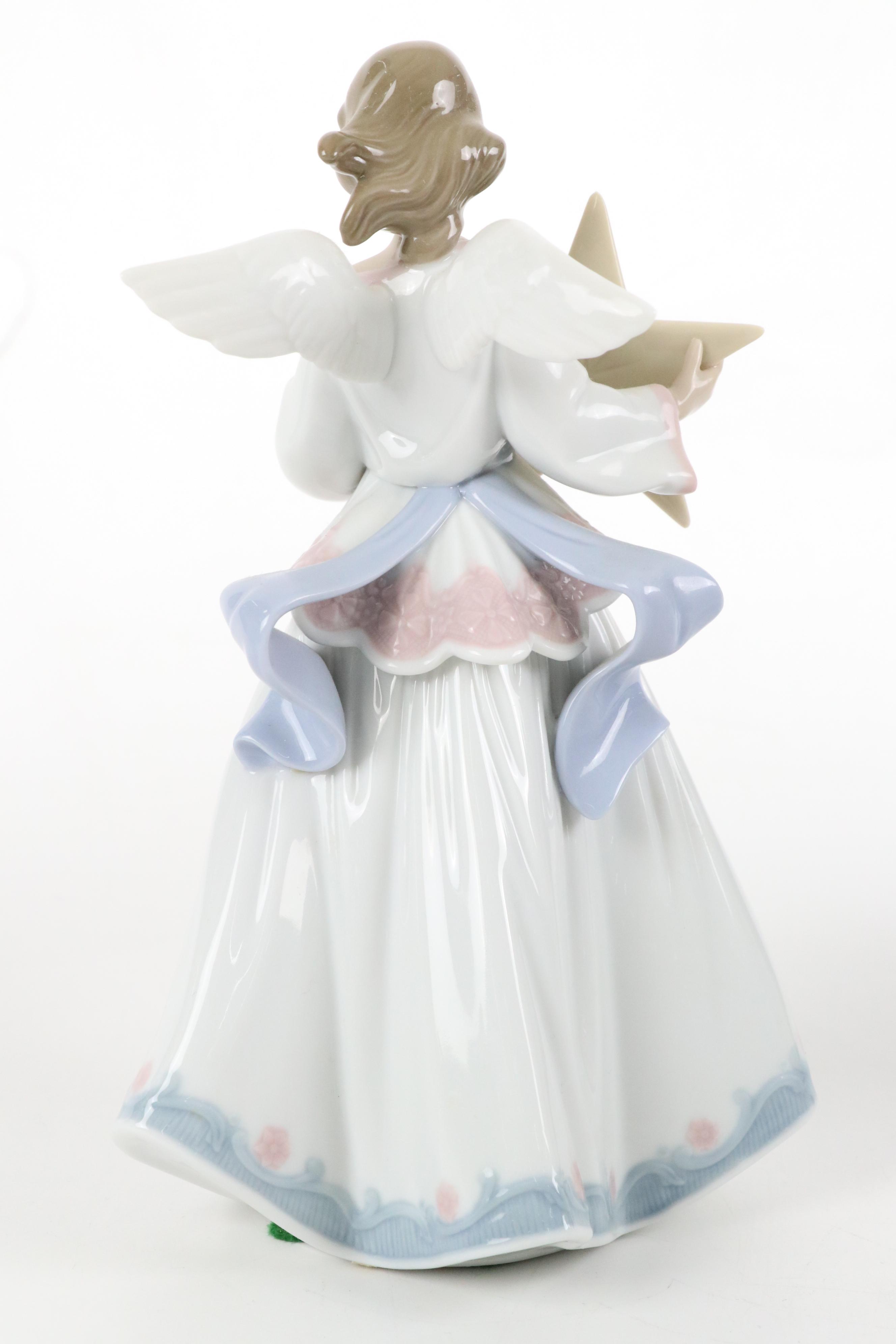 Lladró "Angel of the Stars," "Joyful Offering" and "Rejoice" Porcelain Figurines