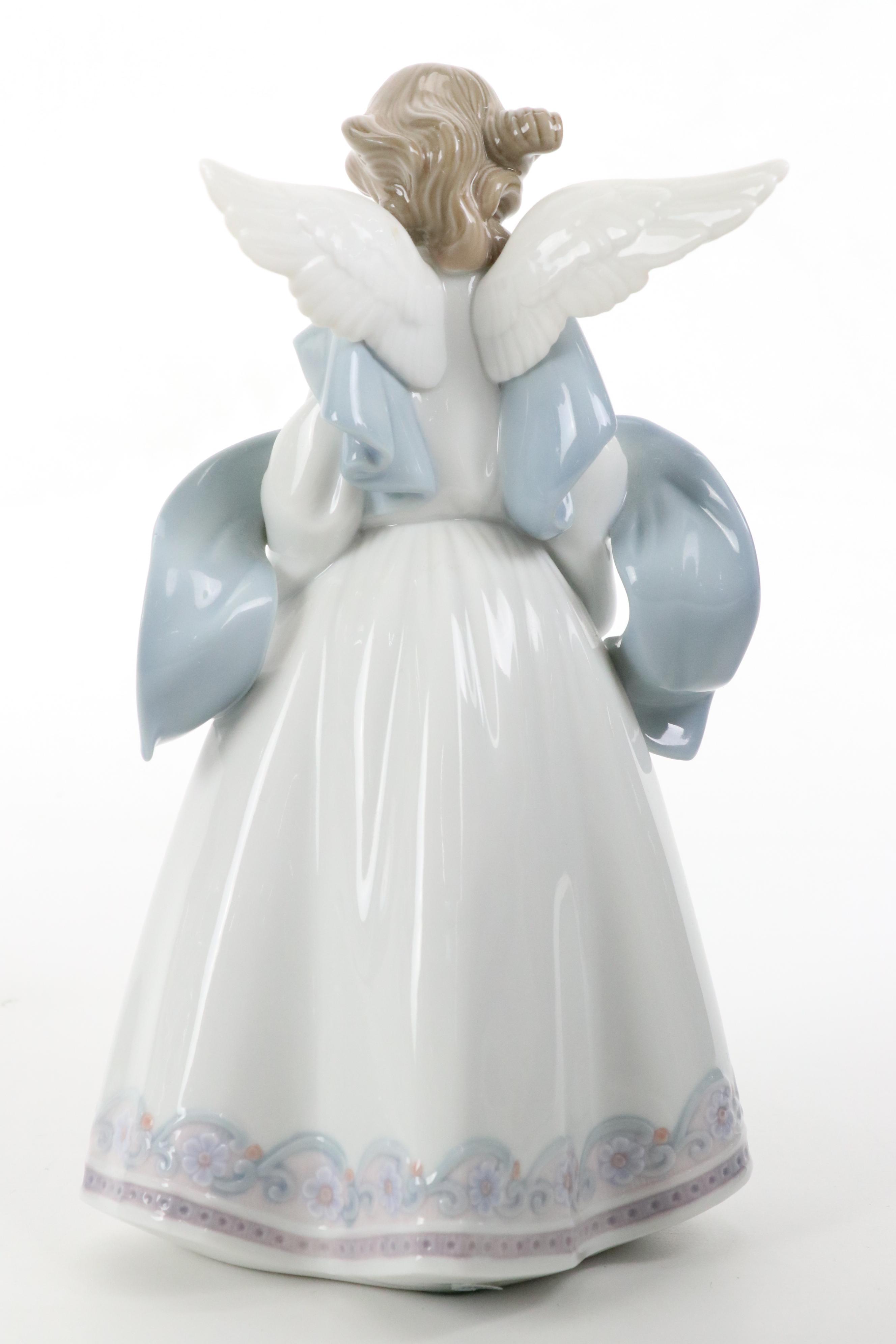 Lladró "Angel of the Stars," "Joyful Offering" and "Rejoice" Porcelain Figurines