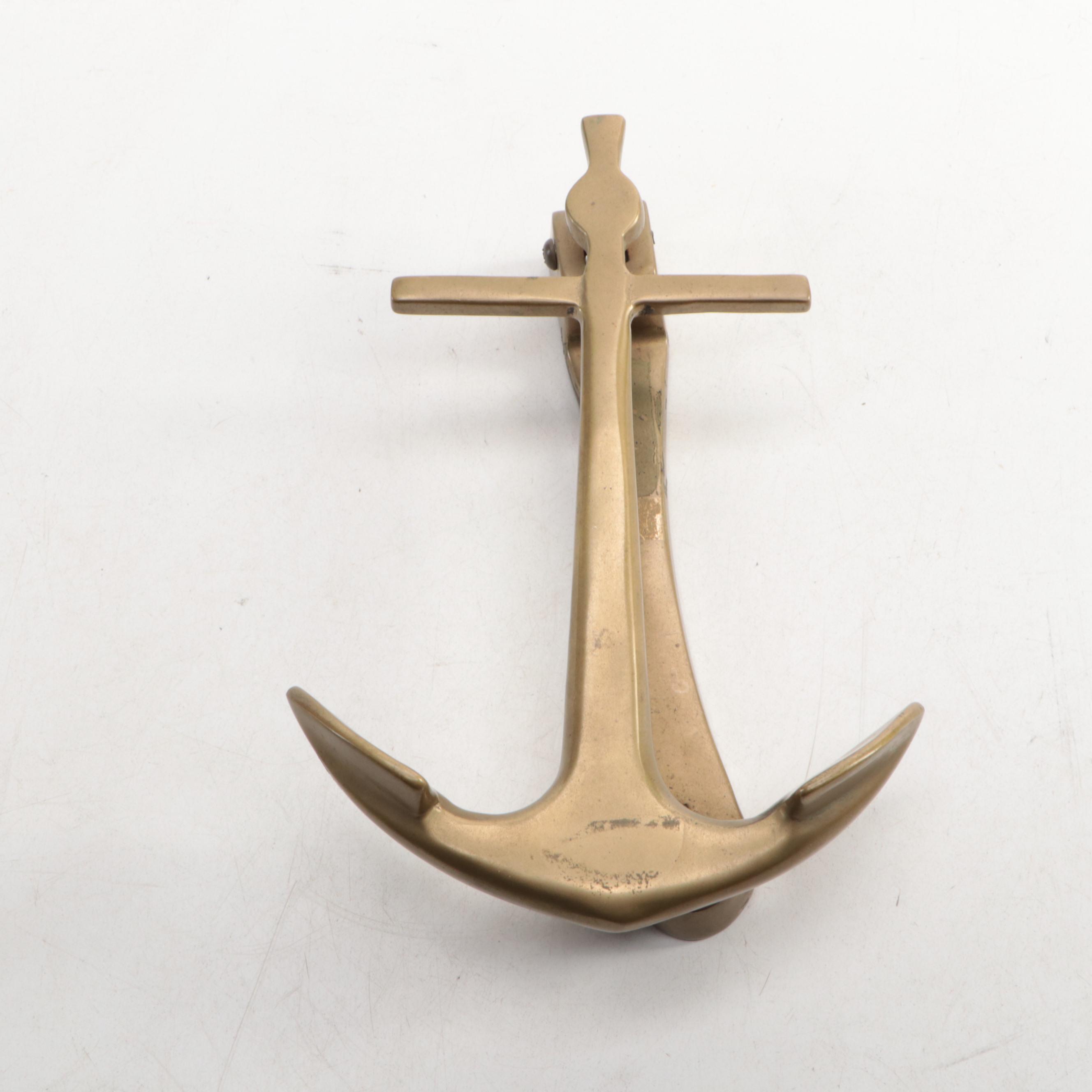 Brass Anchor Door Knockers and Wall Hanging