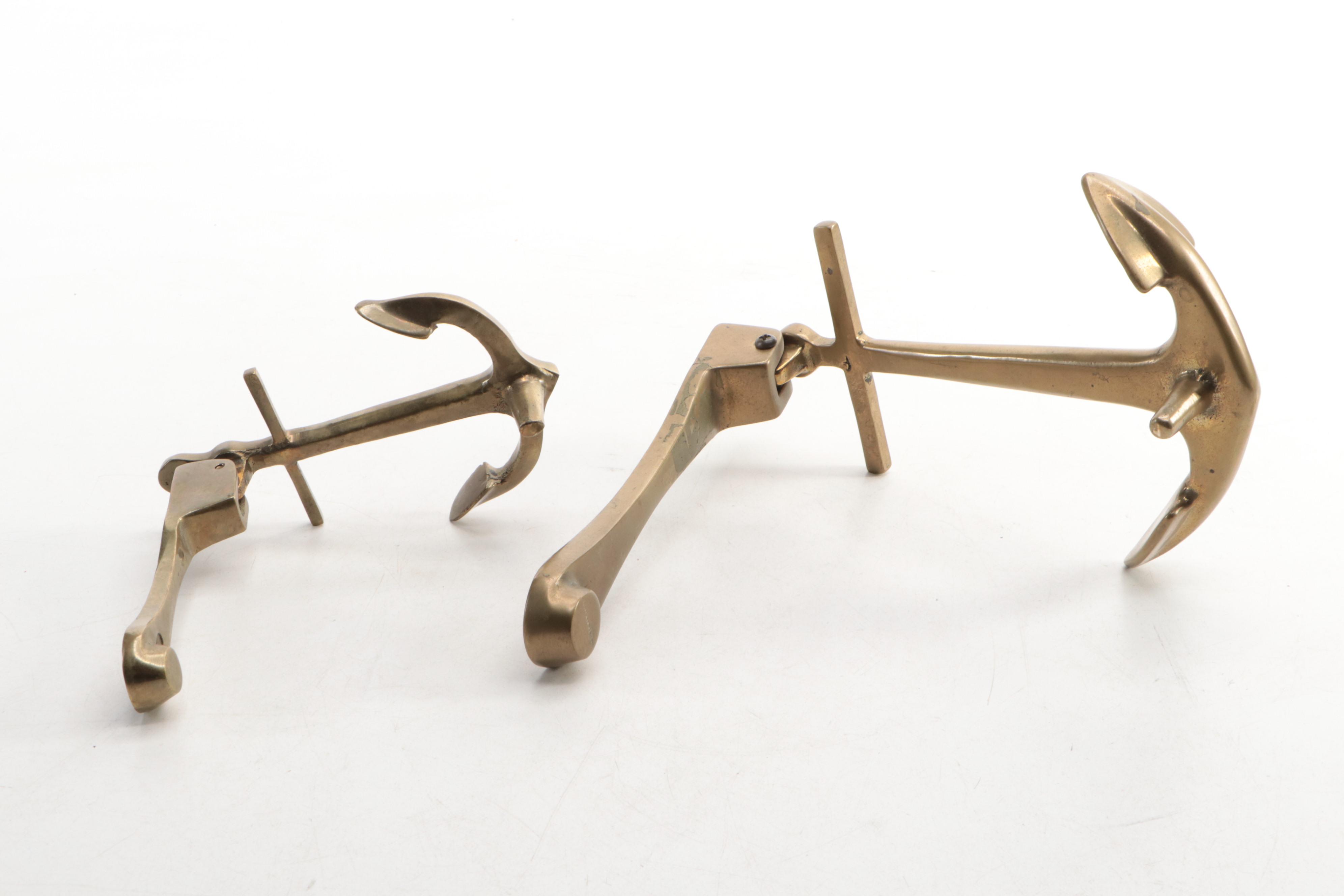 Brass Anchor Door Knockers and Wall Hanging