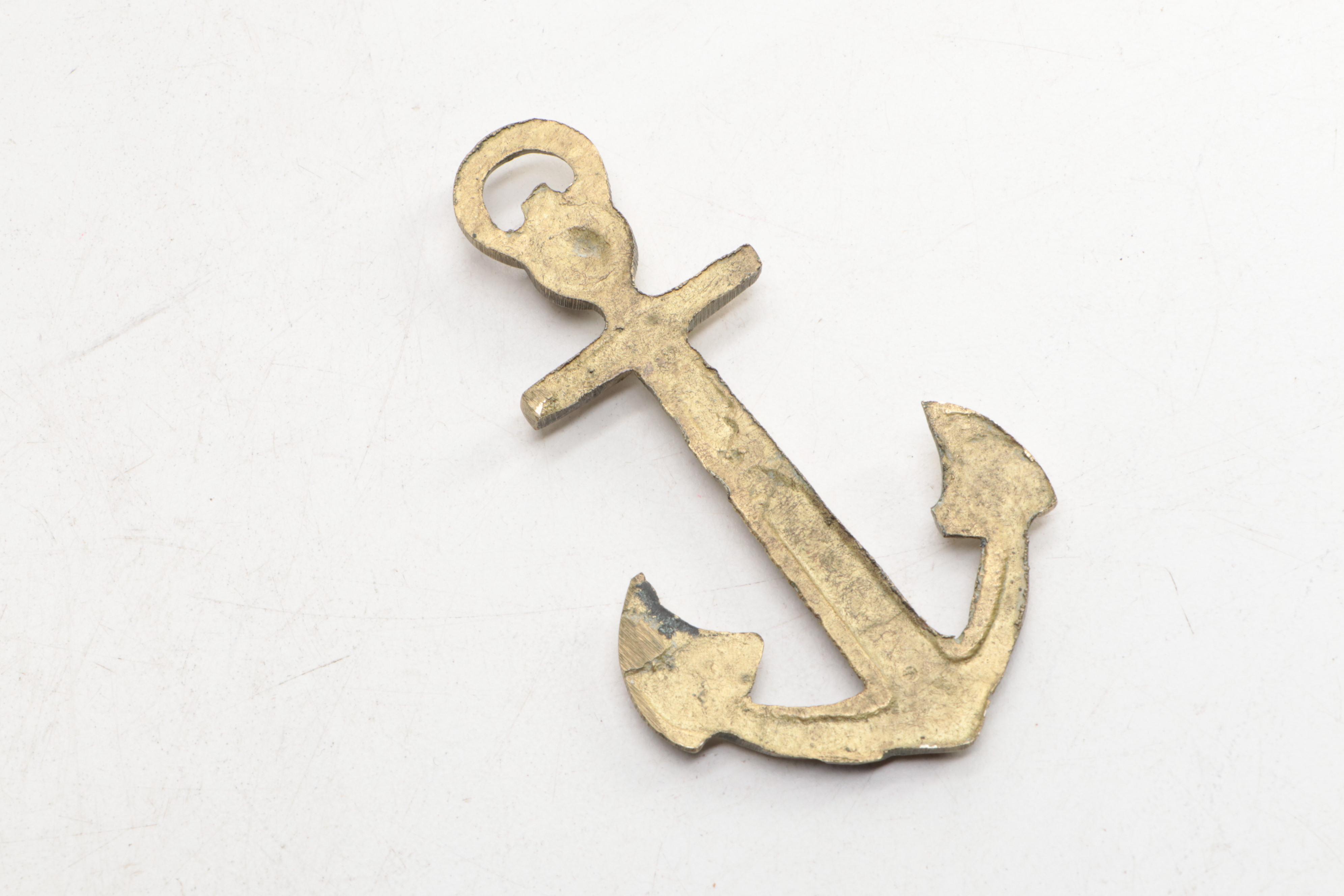 Brass Anchor Door Knockers and Wall Hanging