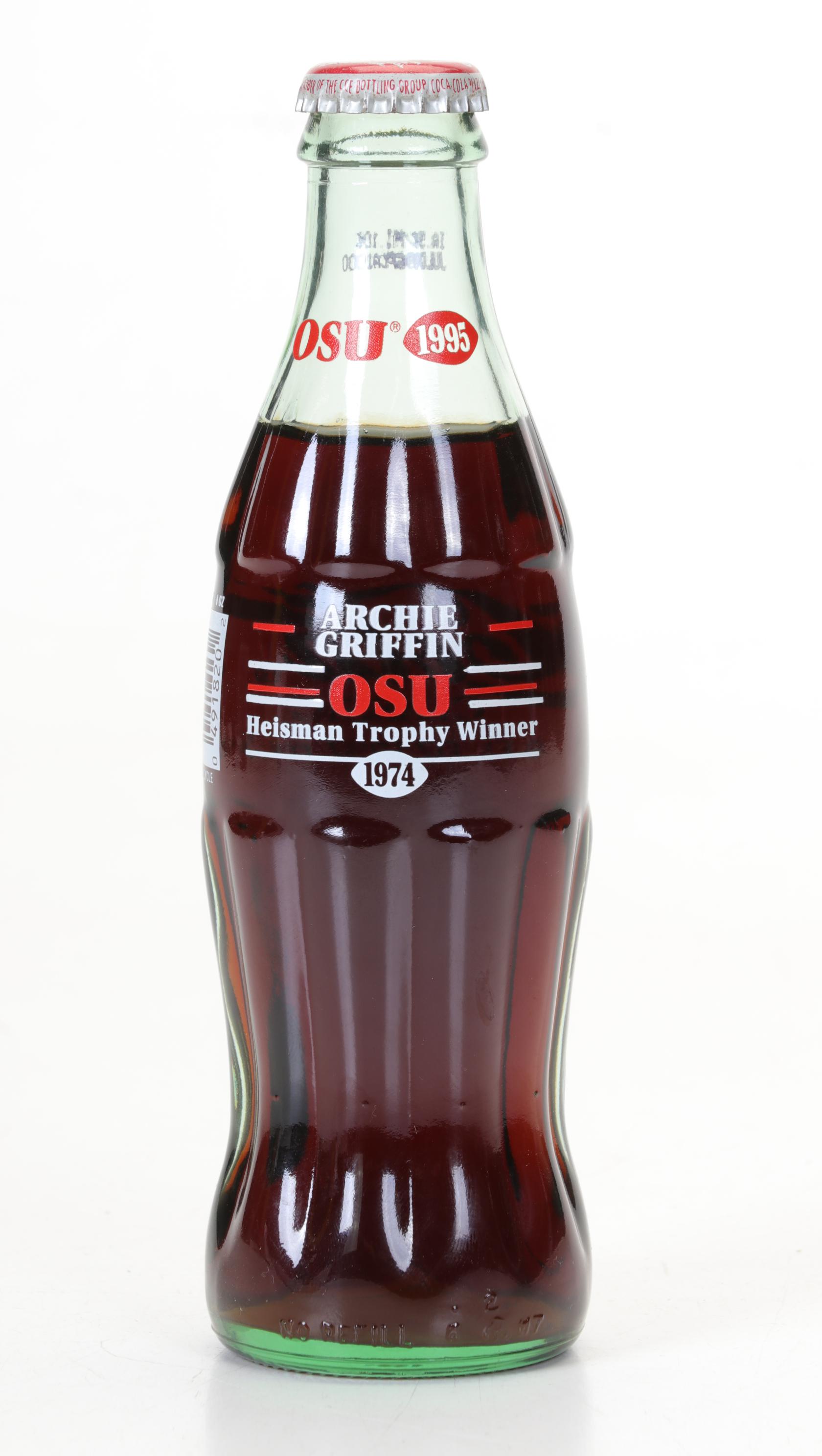 Commemorative Woody Hayes Glass, Archie Griffin Coke & OSU Print