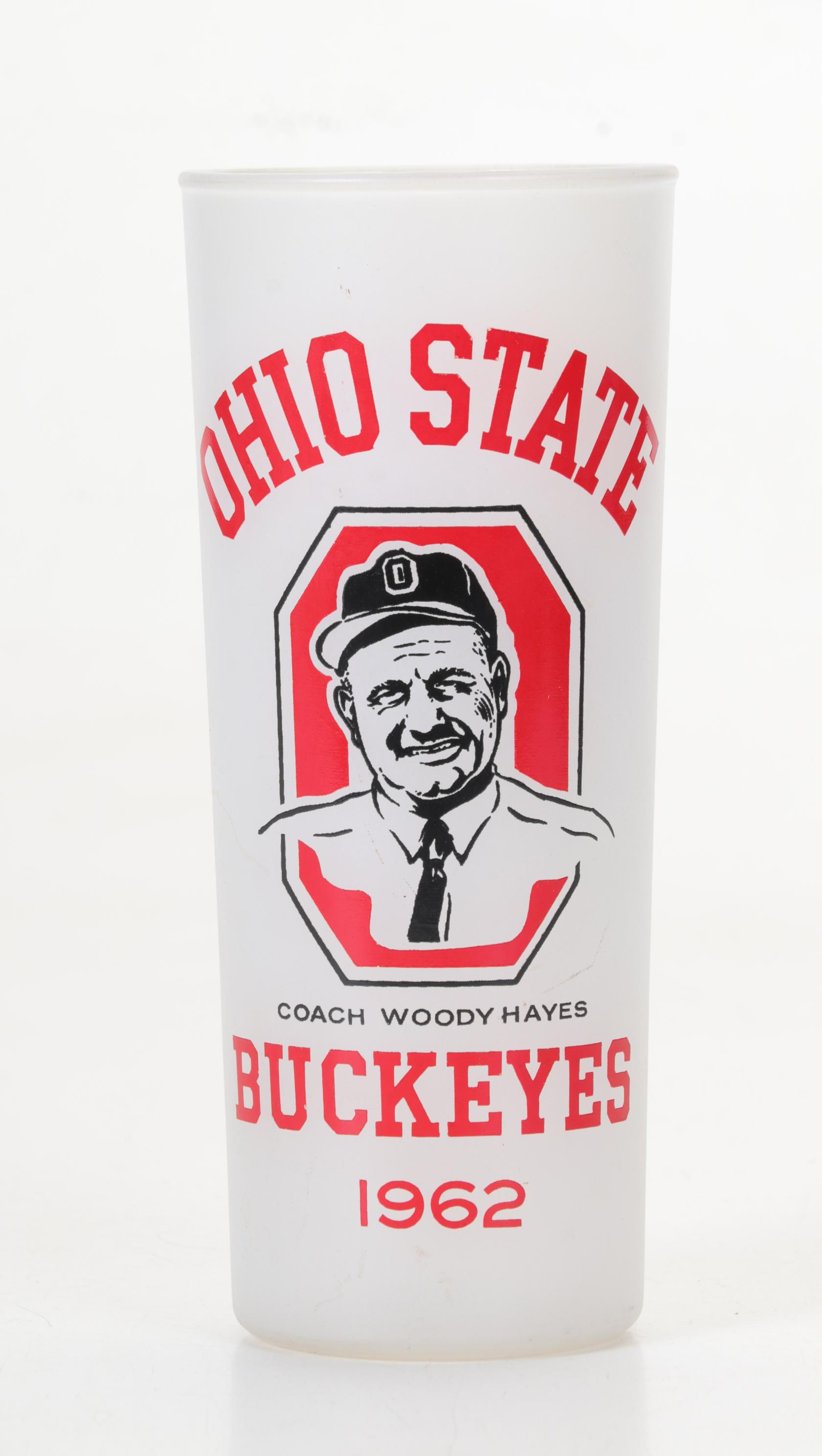 Commemorative Woody Hayes Glass, Archie Griffin Coke & OSU Print