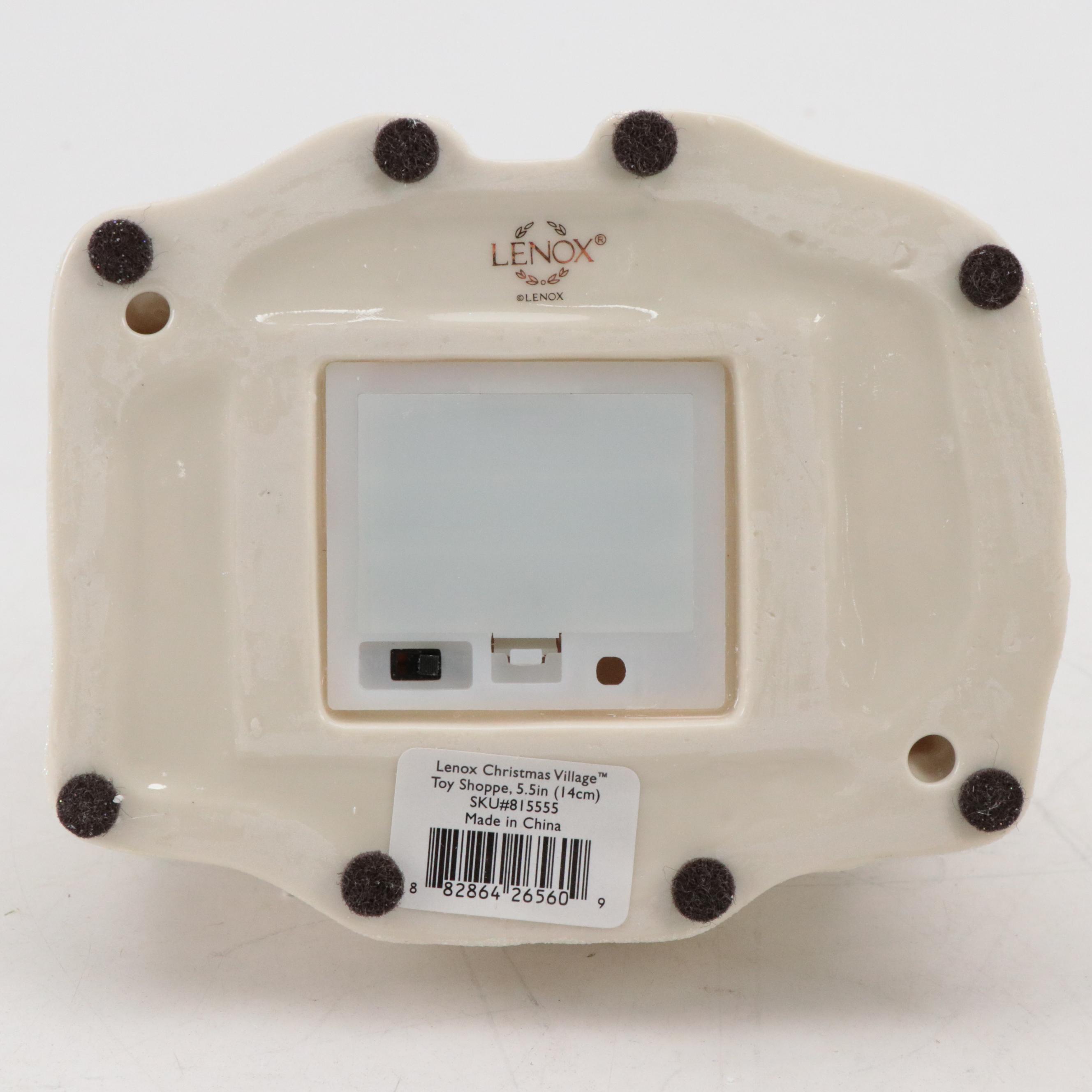 Lenox Christmas Village Porcelain Toy Shoppe, House and Church