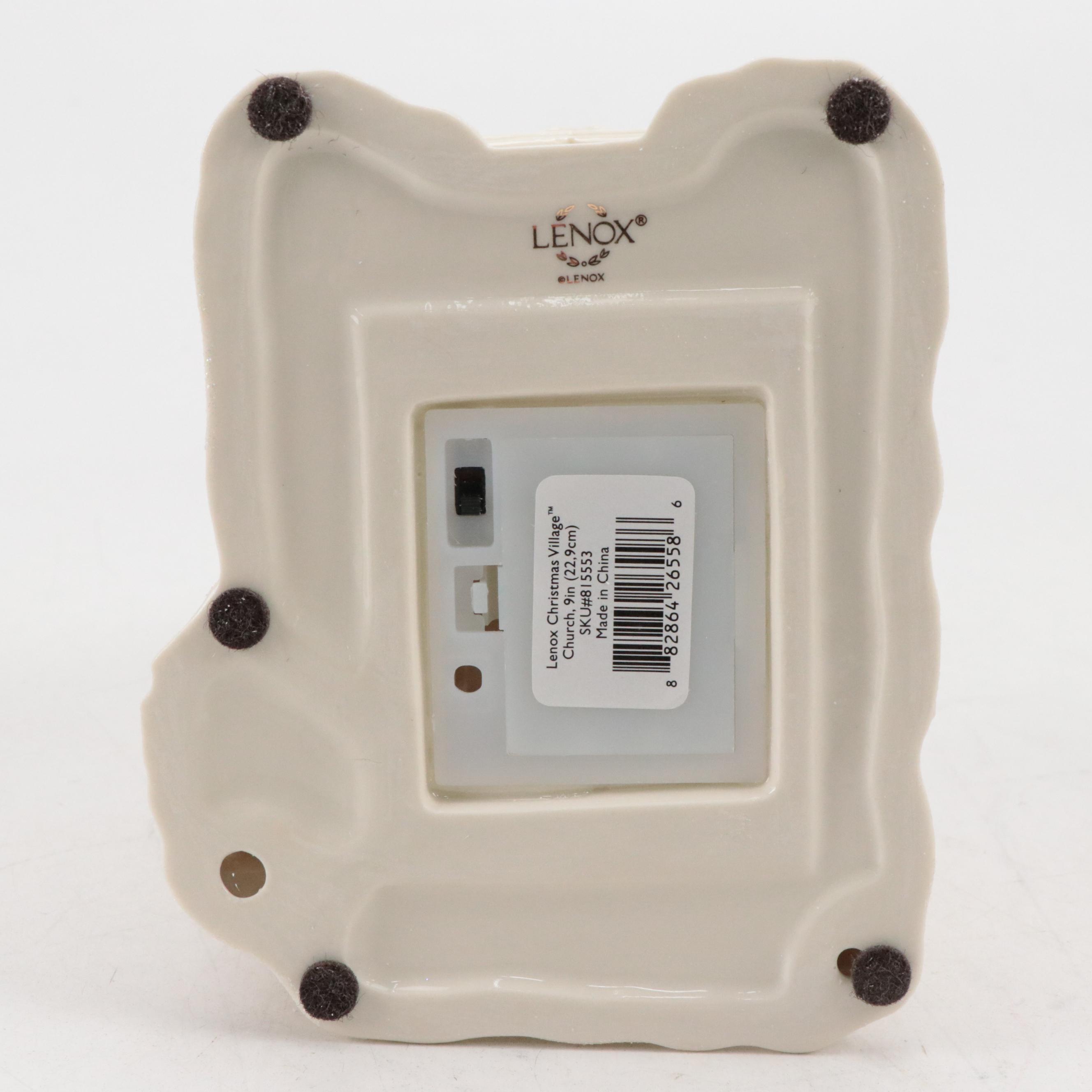 Lenox Christmas Village Porcelain Toy Shoppe, House and Church